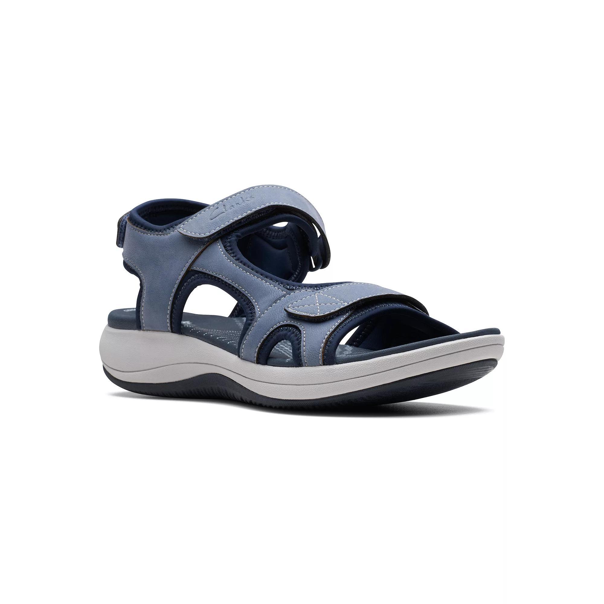 Clarks® Cloudsteppers Mira Bay Women's Sport Sandals, Size: 6, Blue Blue Product Image