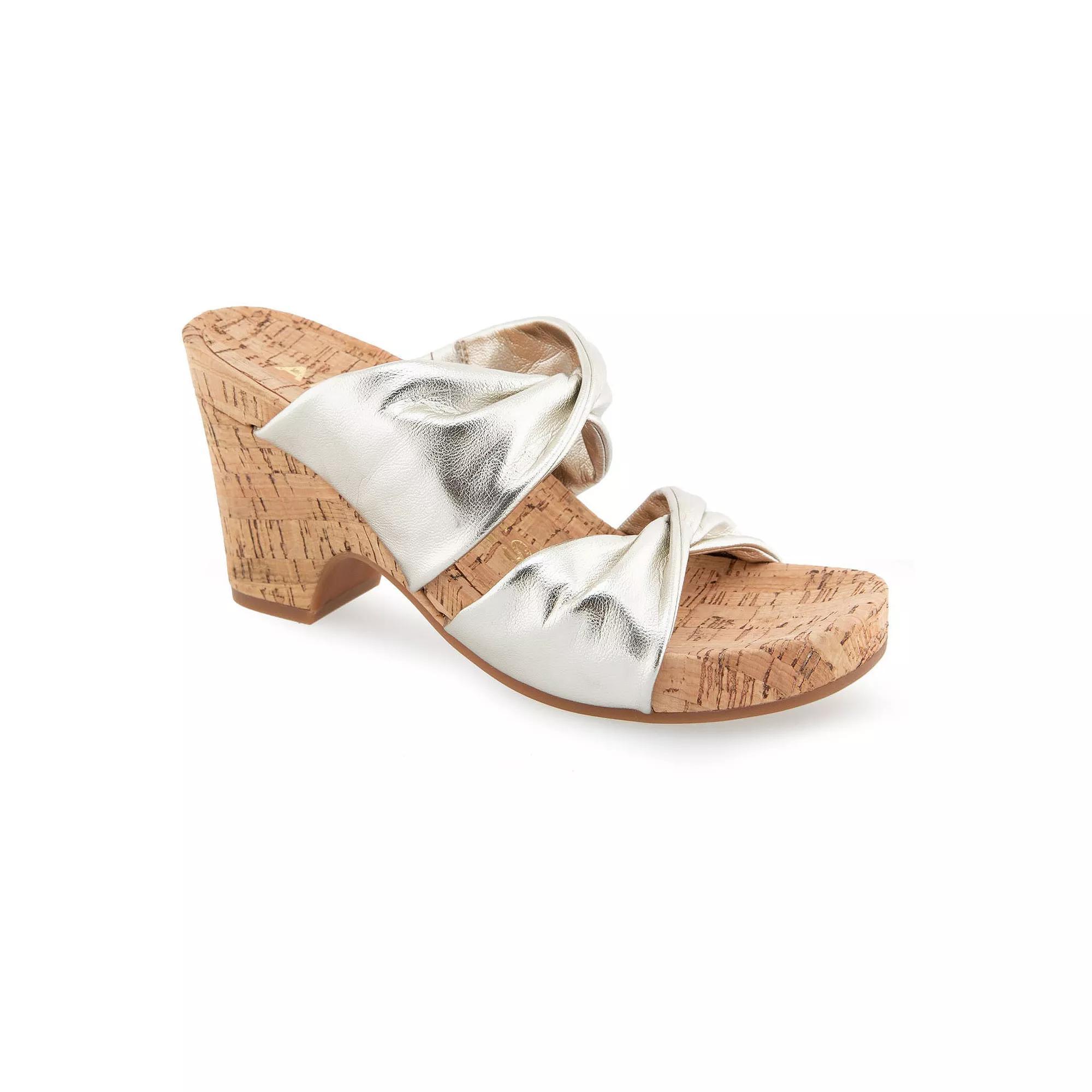 Aerosoles Mercer Women's Wedge Sandals, Size: 5 Medium, Soft Gold Pu Product Image