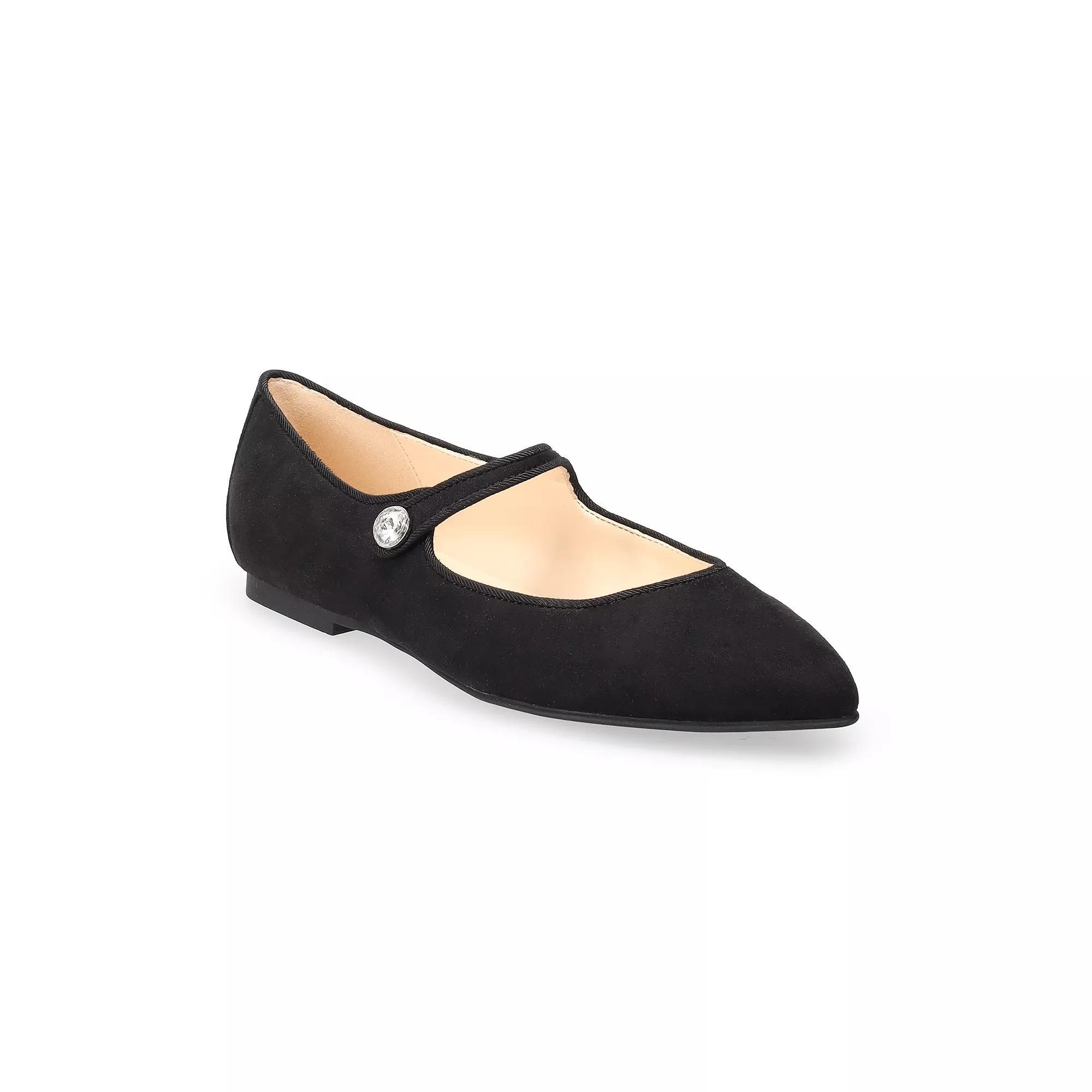 Nine West Helo Women's Pointed Dress Flats, Size: 7.5, Black Product Image