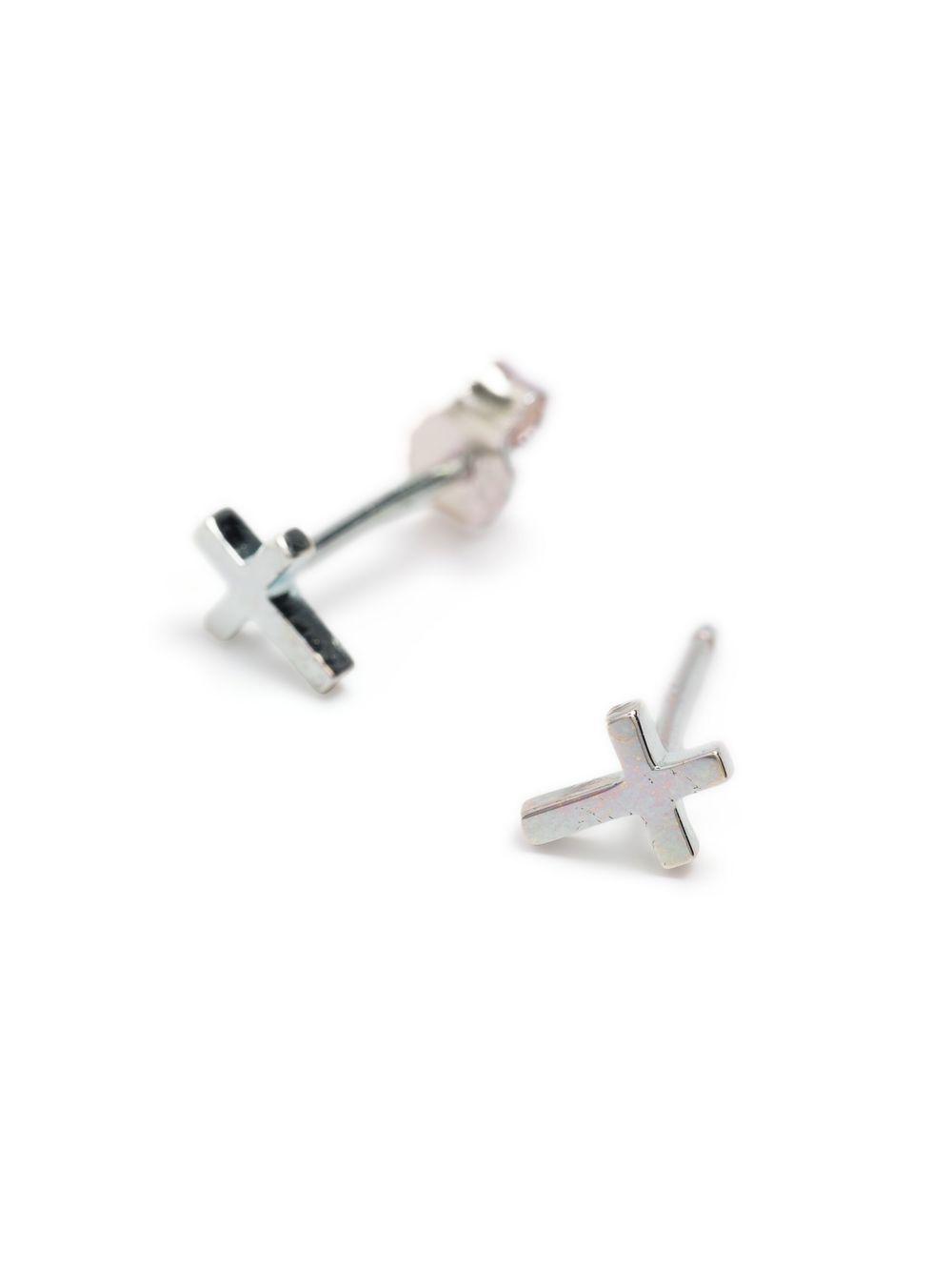 Stolen Cross sterling-silver earrings Product Image