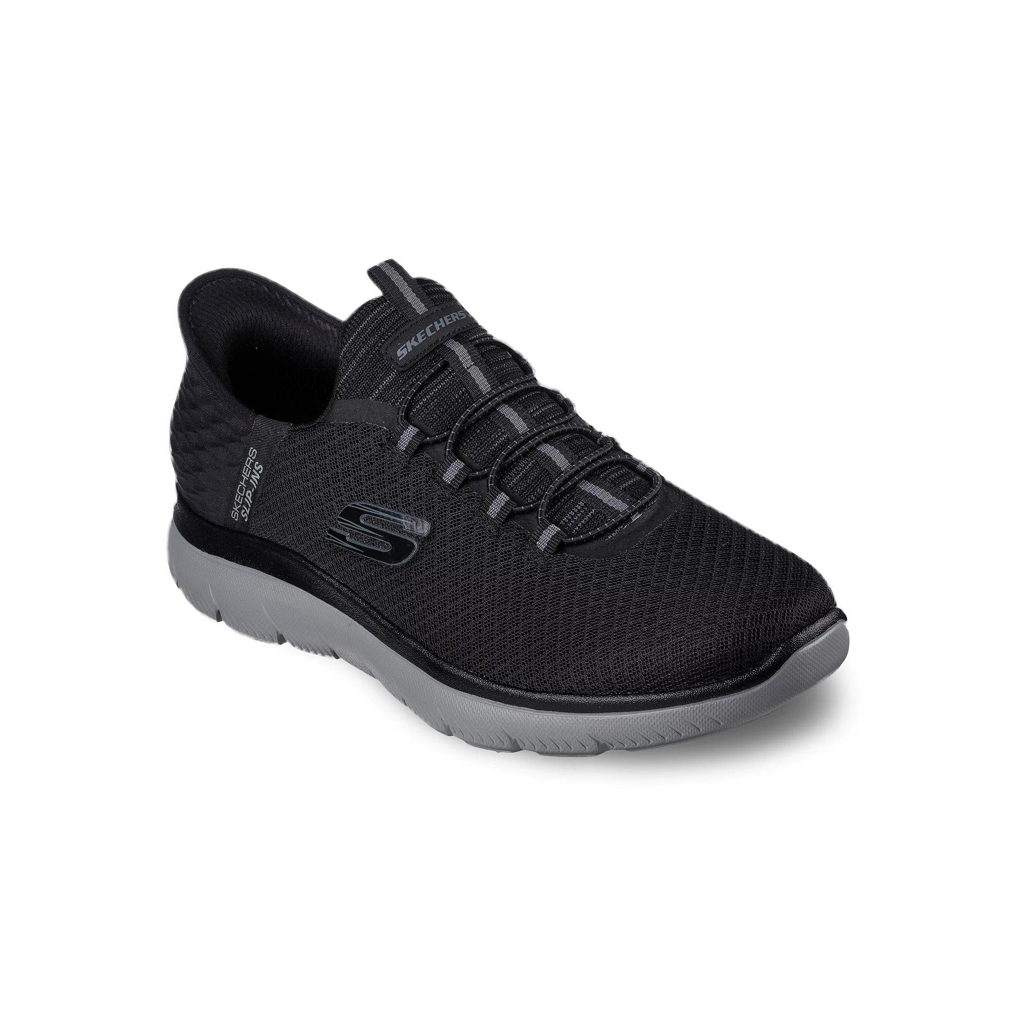 Skechers Hands Free Slip-ins™ Summits High Range Men's Shoes, Size: 9.5 XW, Black Grey Product Image