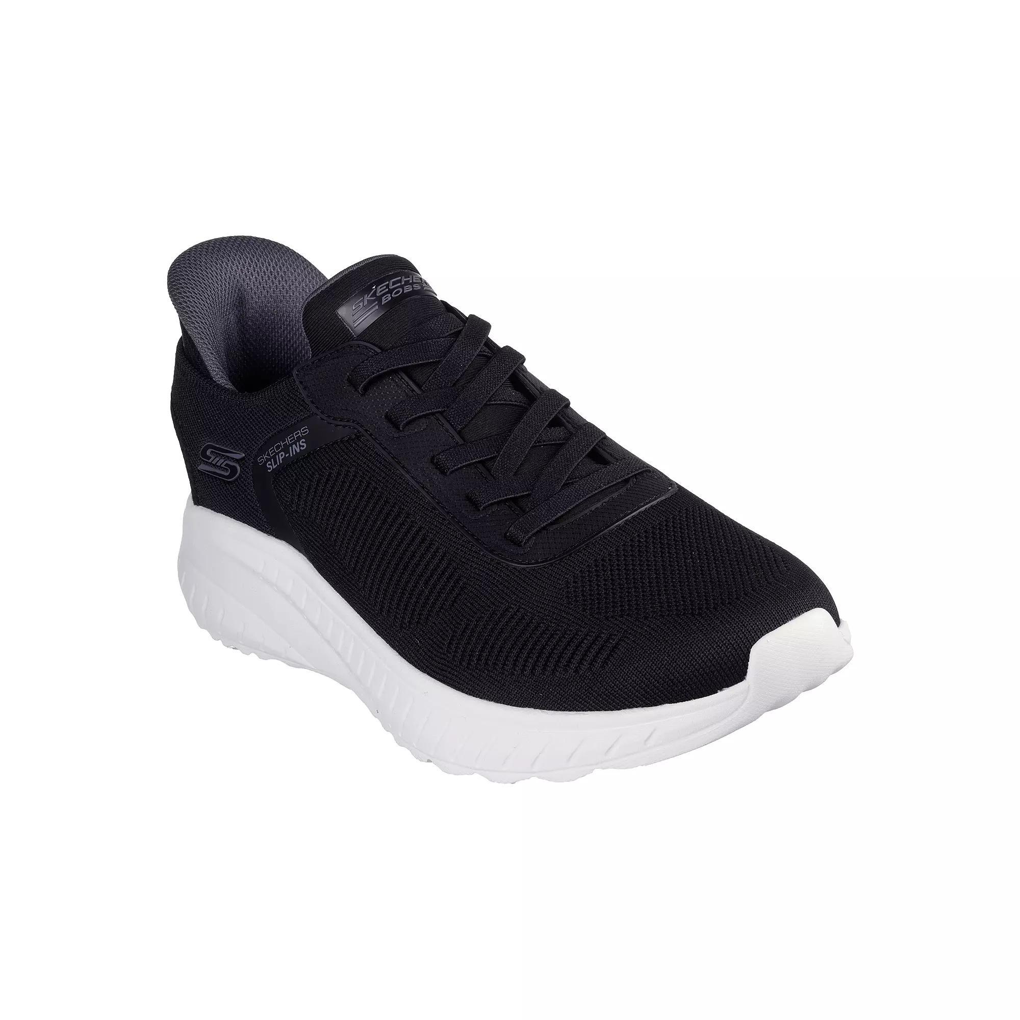 BOBS by Skechers Hands Free Slip-ins® Bobs Sport™ Squad Chaos Solid Step Men's Shoes, Size: 7.5, Black Product Image