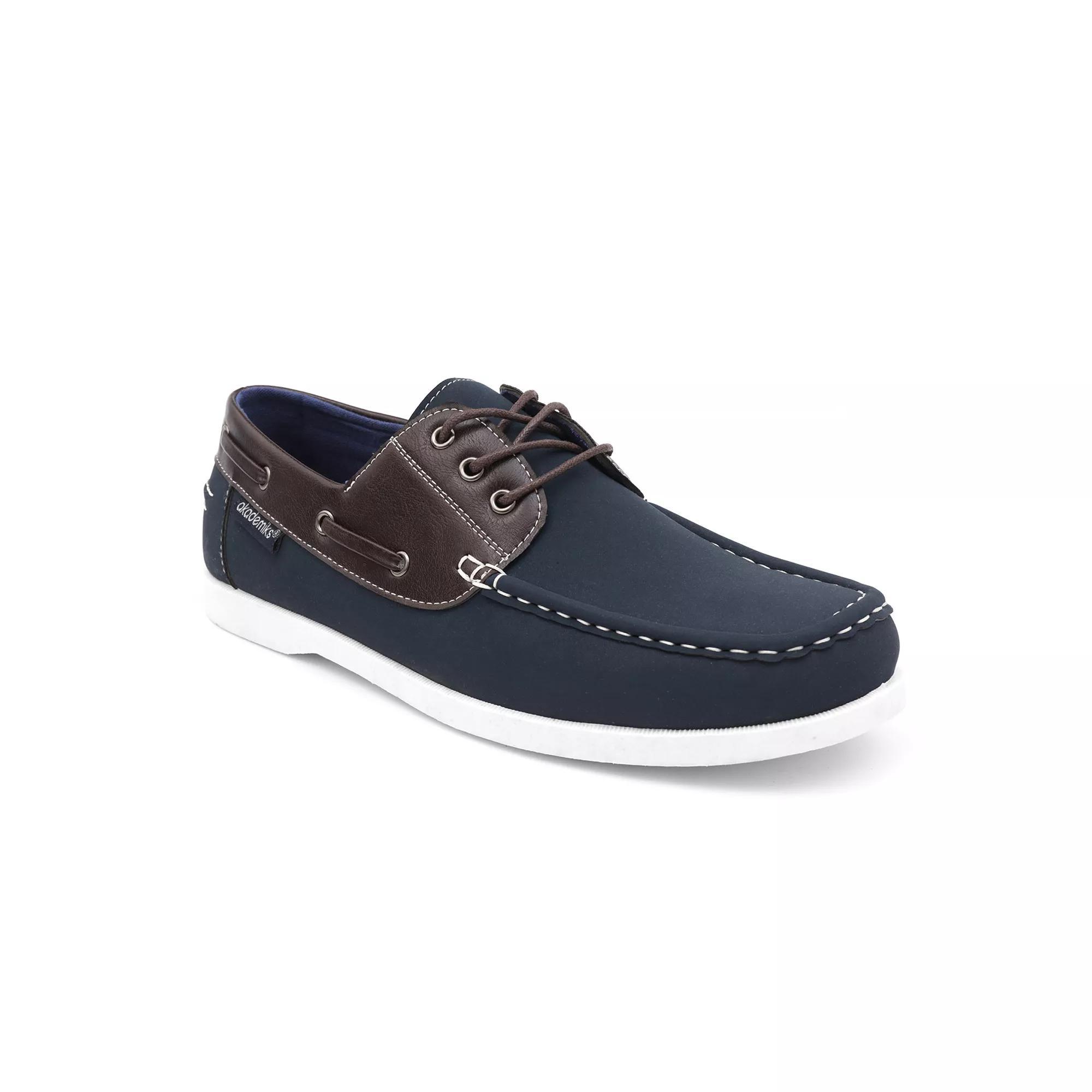 Akademiks Marina Men's Boat Shoes, Size: 10 Medium, Black Product Image