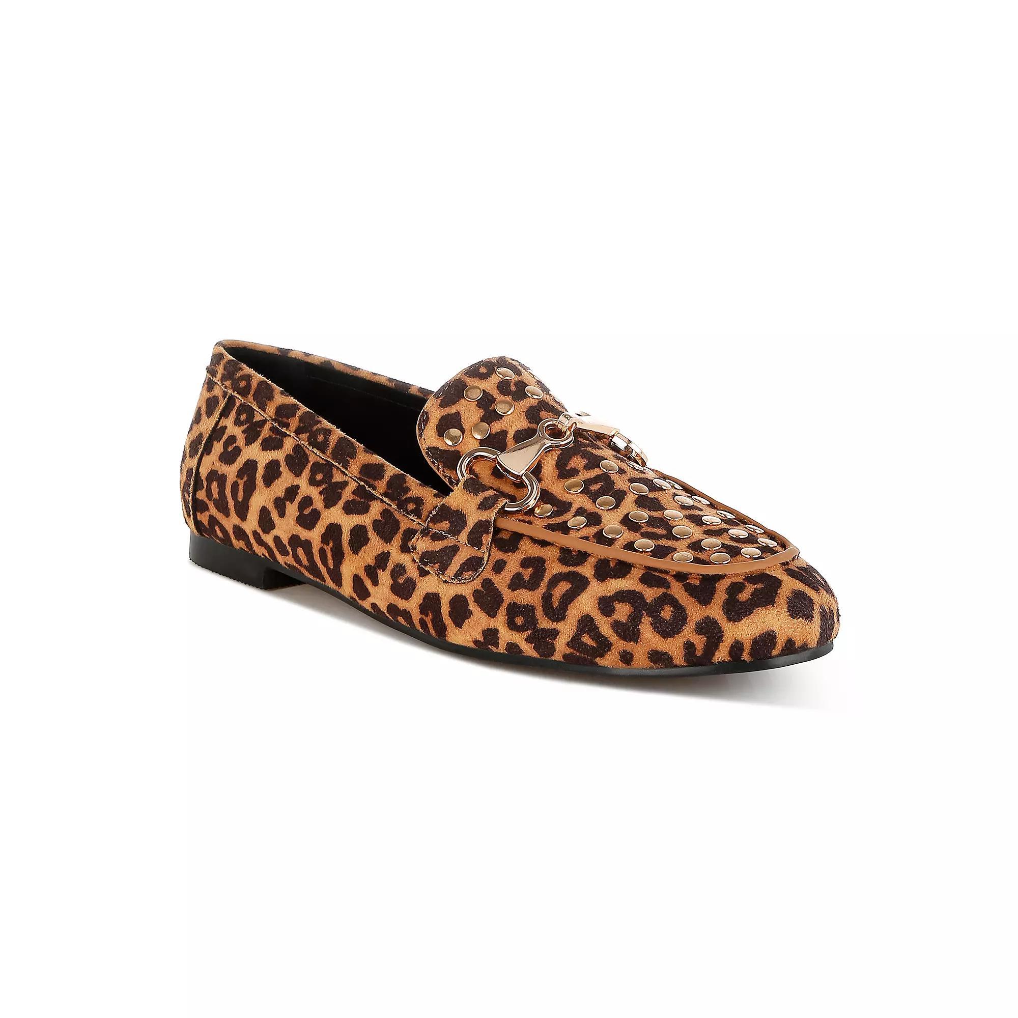 Rag & Co Meopa Women's Loafers, Size: 7, Leopard Product Image