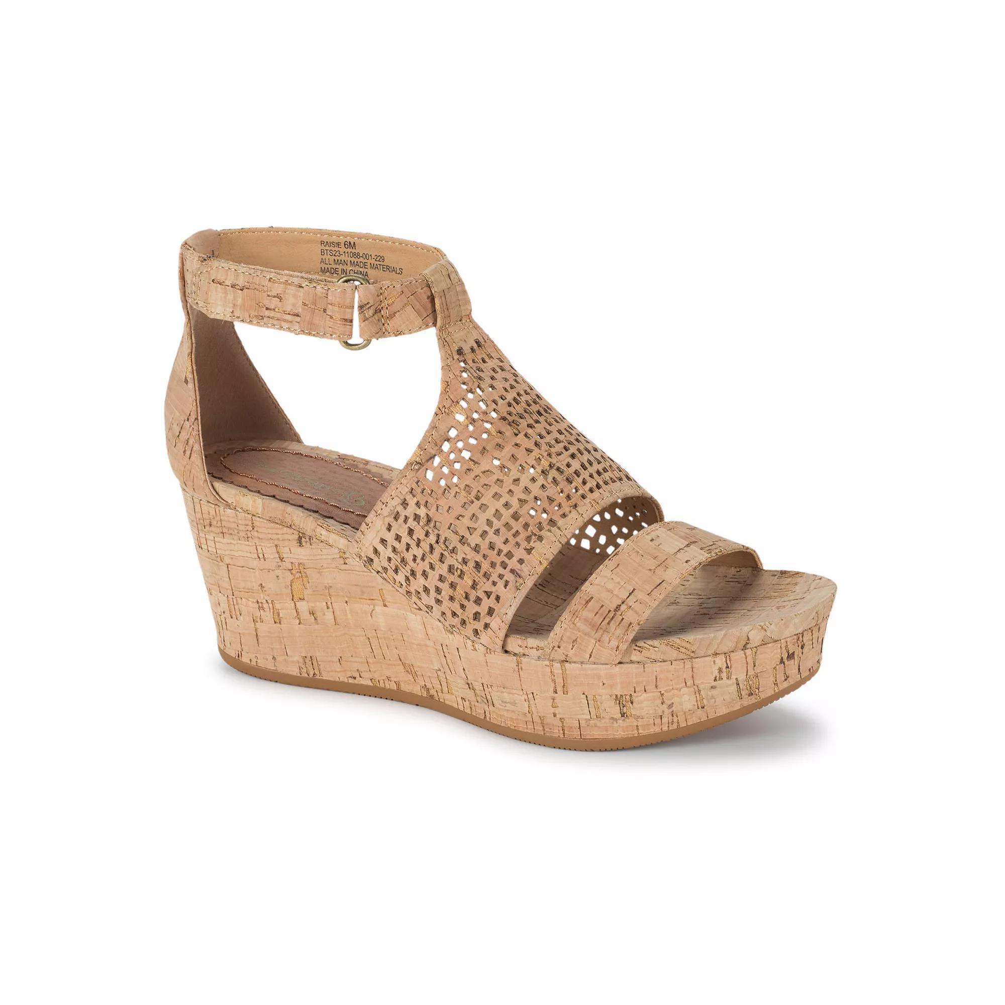 Baretraps Raisie Women's Wedge Sandals, Size: 6, Natural Brown Product Image