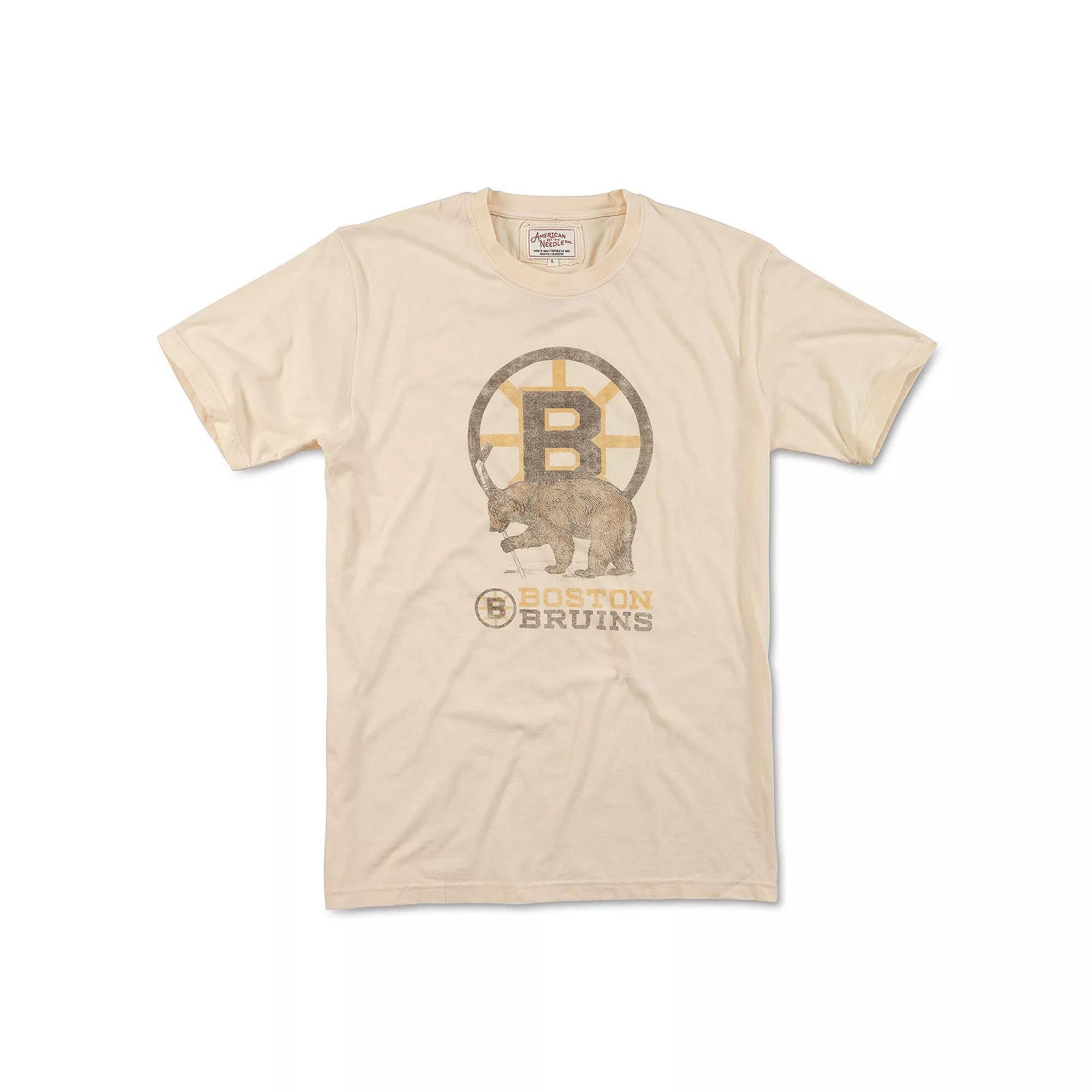 Mens American Needle Cream Boston Bruins Brass Tacks T-Shirt Product Image
