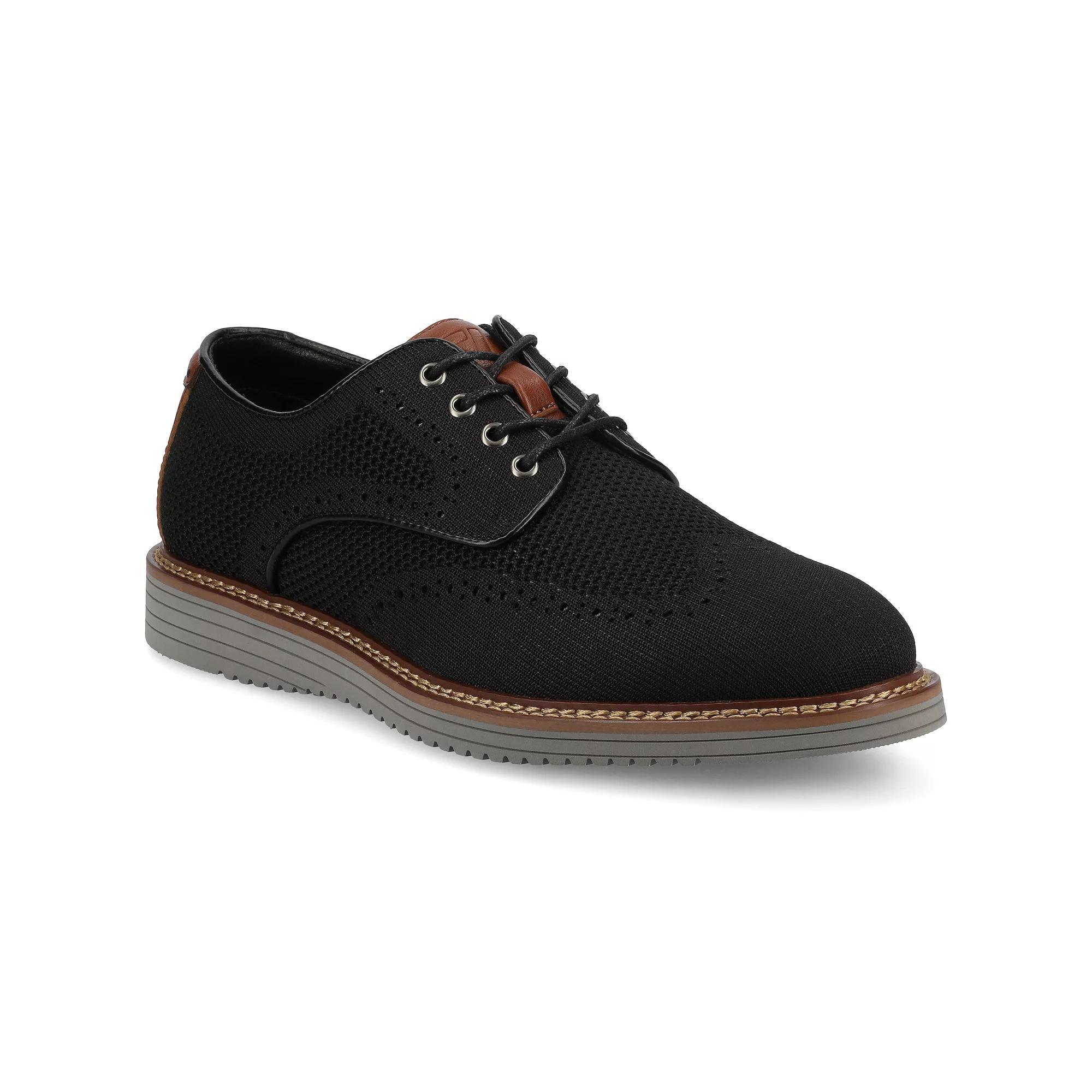 VANCE Whitaker Comfort Mens Flexible Casual Knit Wingtip Hybrid Dress Shoes Product Image