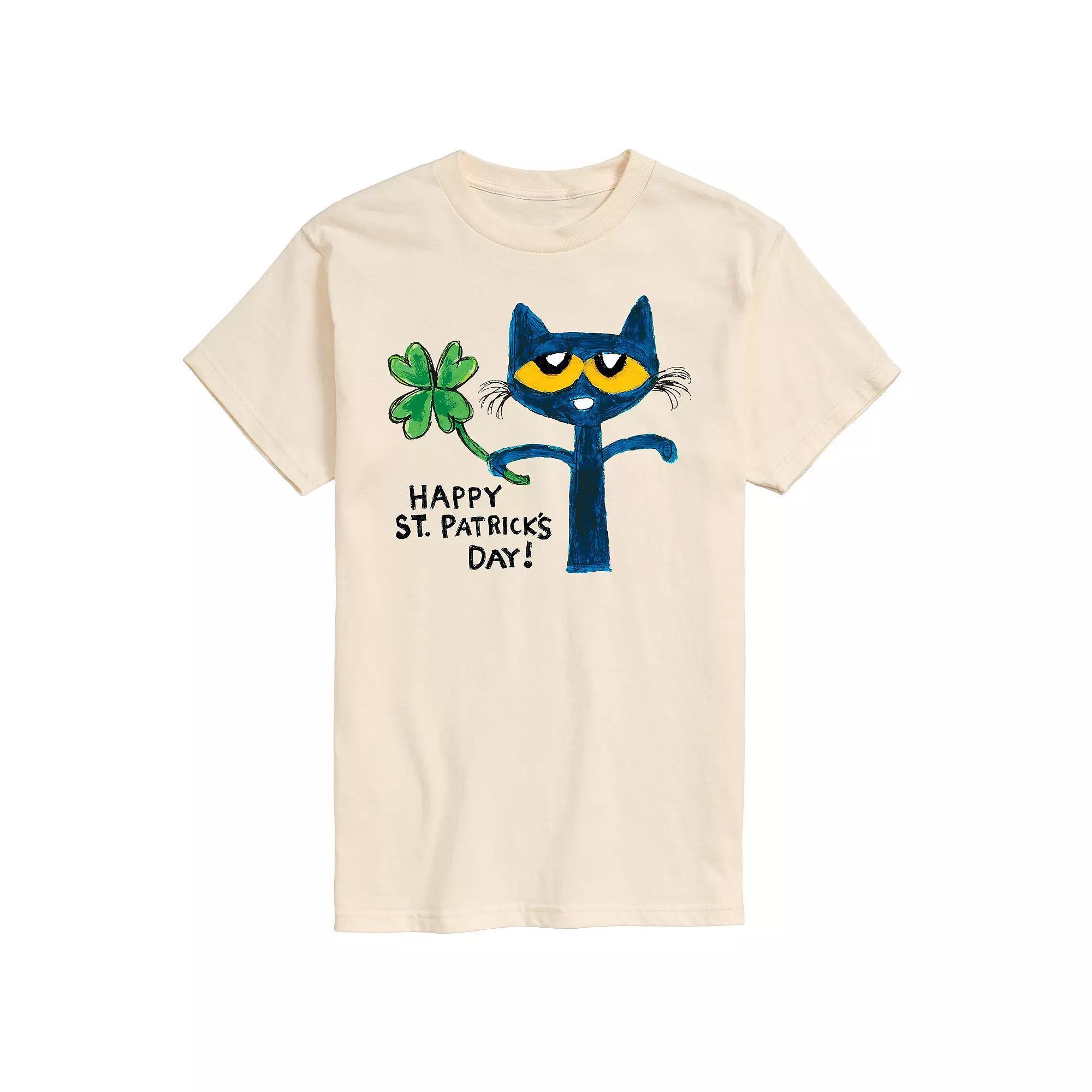 Mens Pete The Cat Happy St. Patricks Day Tee Product Image