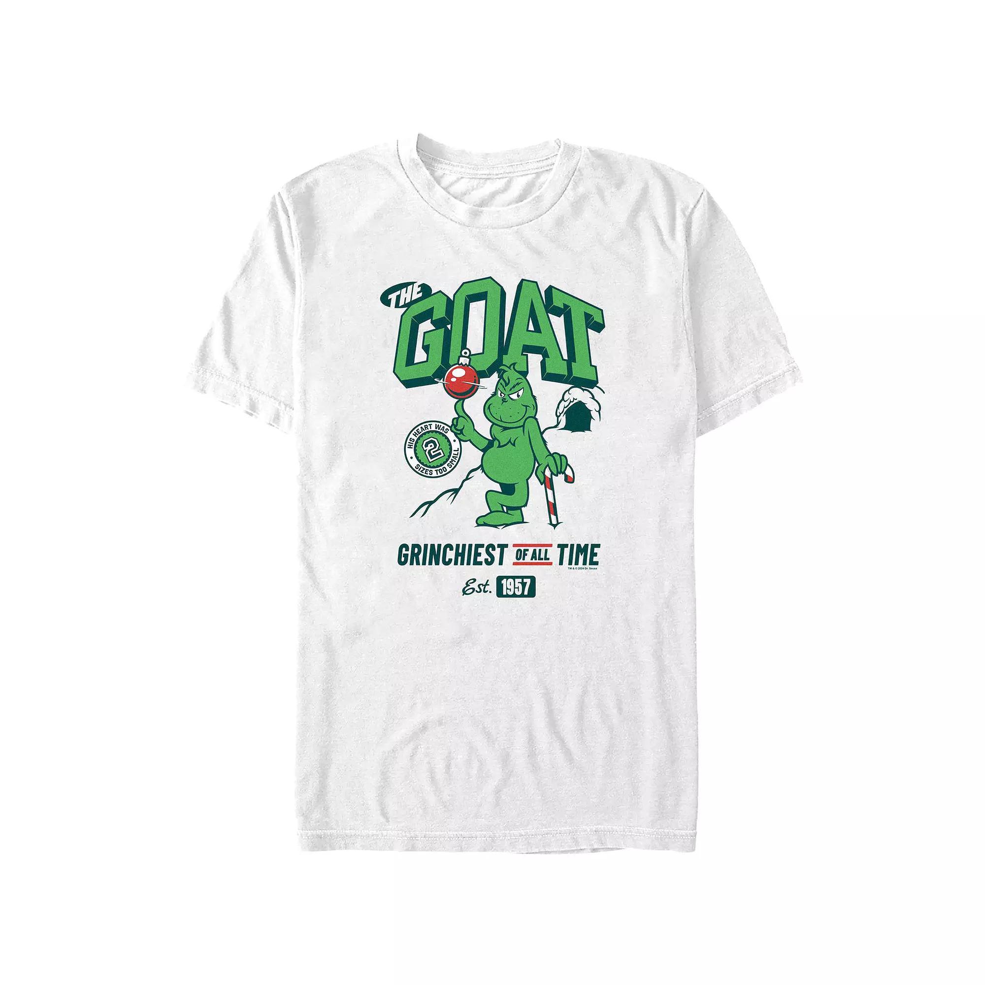Big & Tall Dr. Seuss Grinch Grinchiest Of All Time Graphic Tee, Men's, Size: 4XL, White Product Image