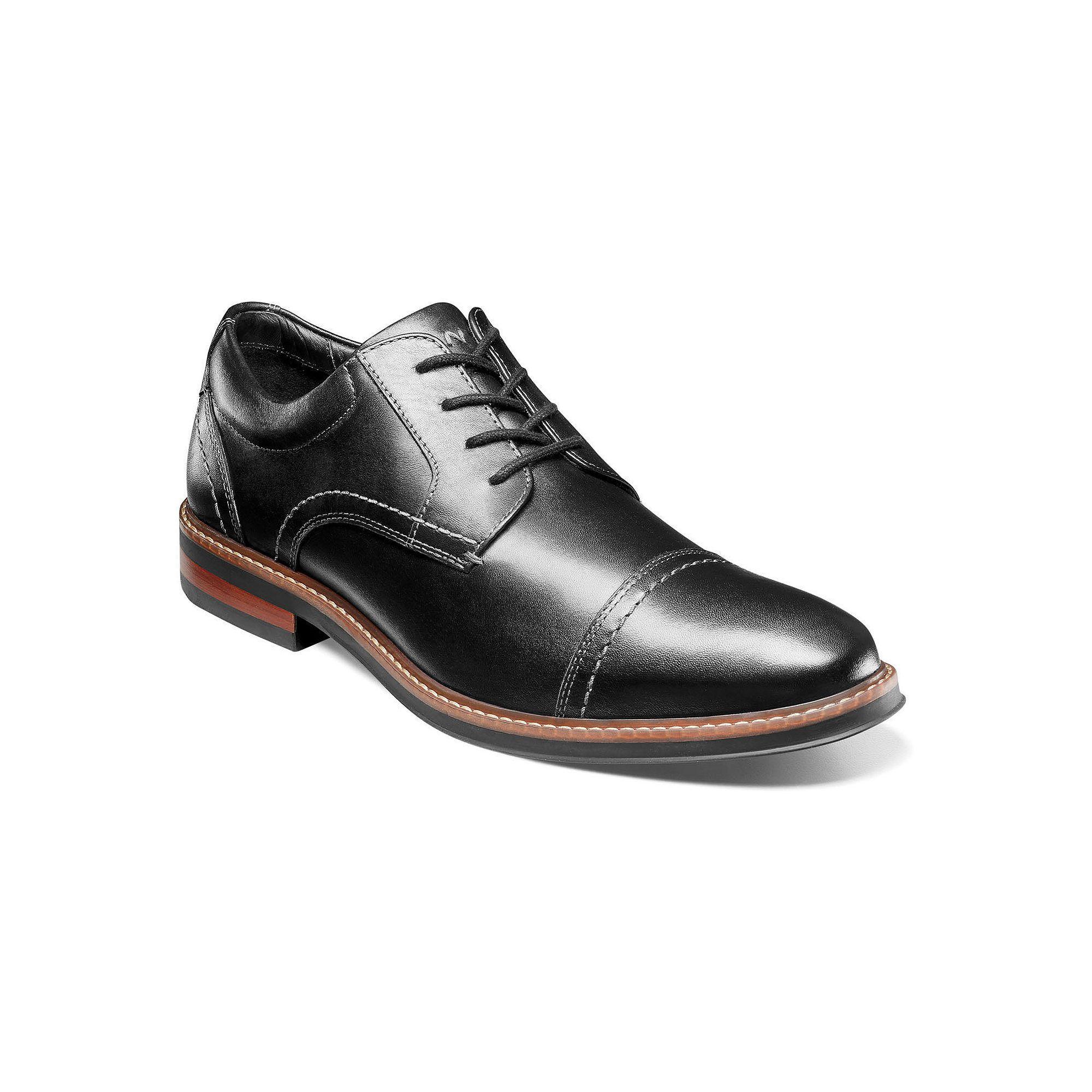 Nunn Bush Westfield Mens Leather Cap Toe Oxford Dress Shoes Red Product Image