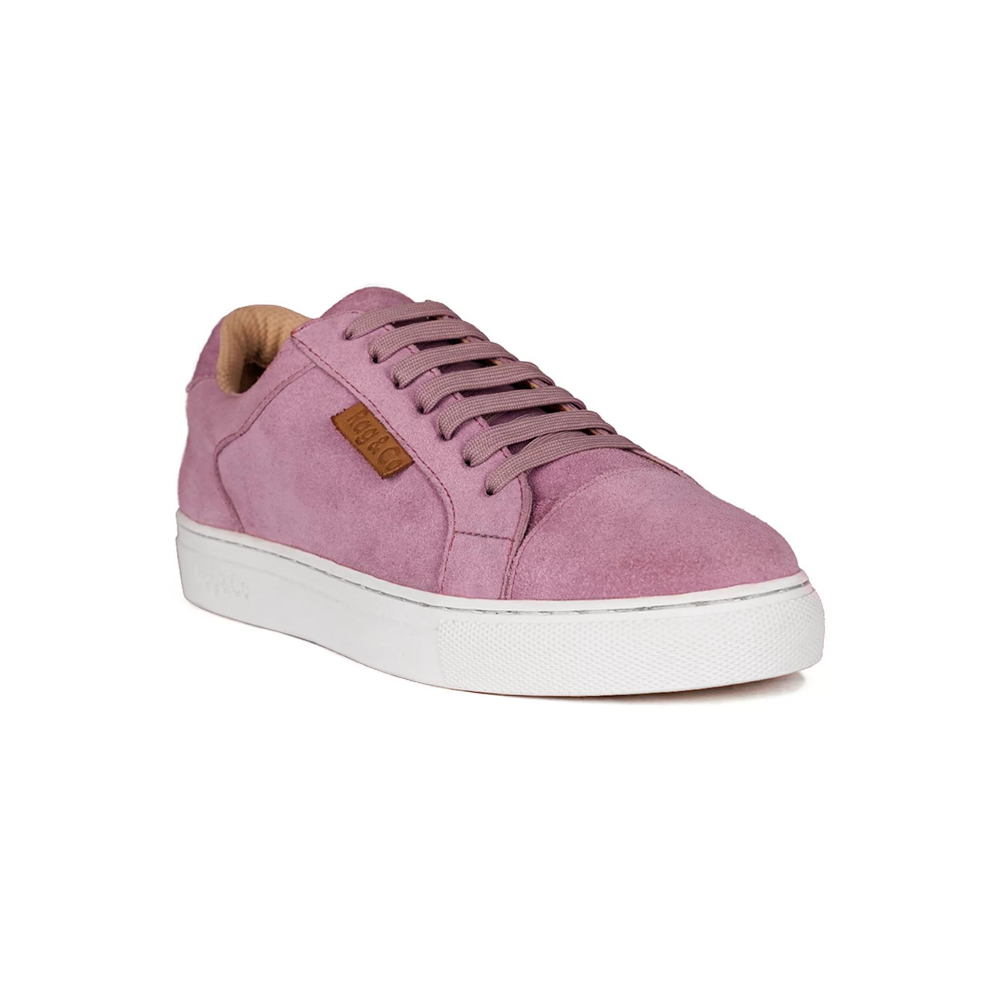 Rag & Co Ashford Women's Leather Sneakers, Size: 5, Pink Product Image