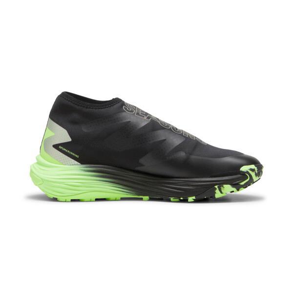 PUMA SEASONS Voyage NITROâ¢ 3 Disc Trail Running Men's Shoes in Black/Silver/Fizzy Apple Product Image