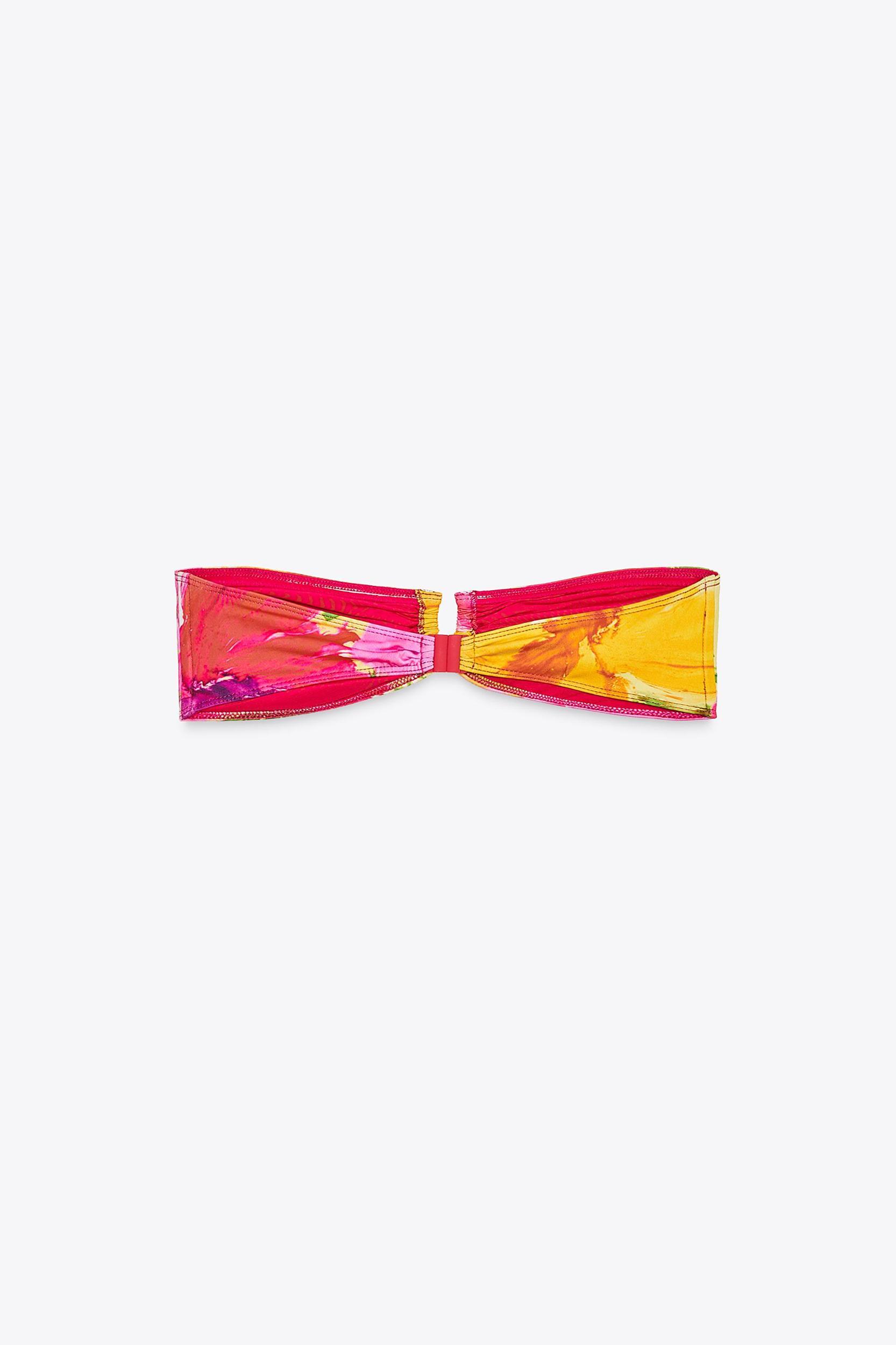PRINTED TIE-SIDE BIKINI BOTTOMS Product Image