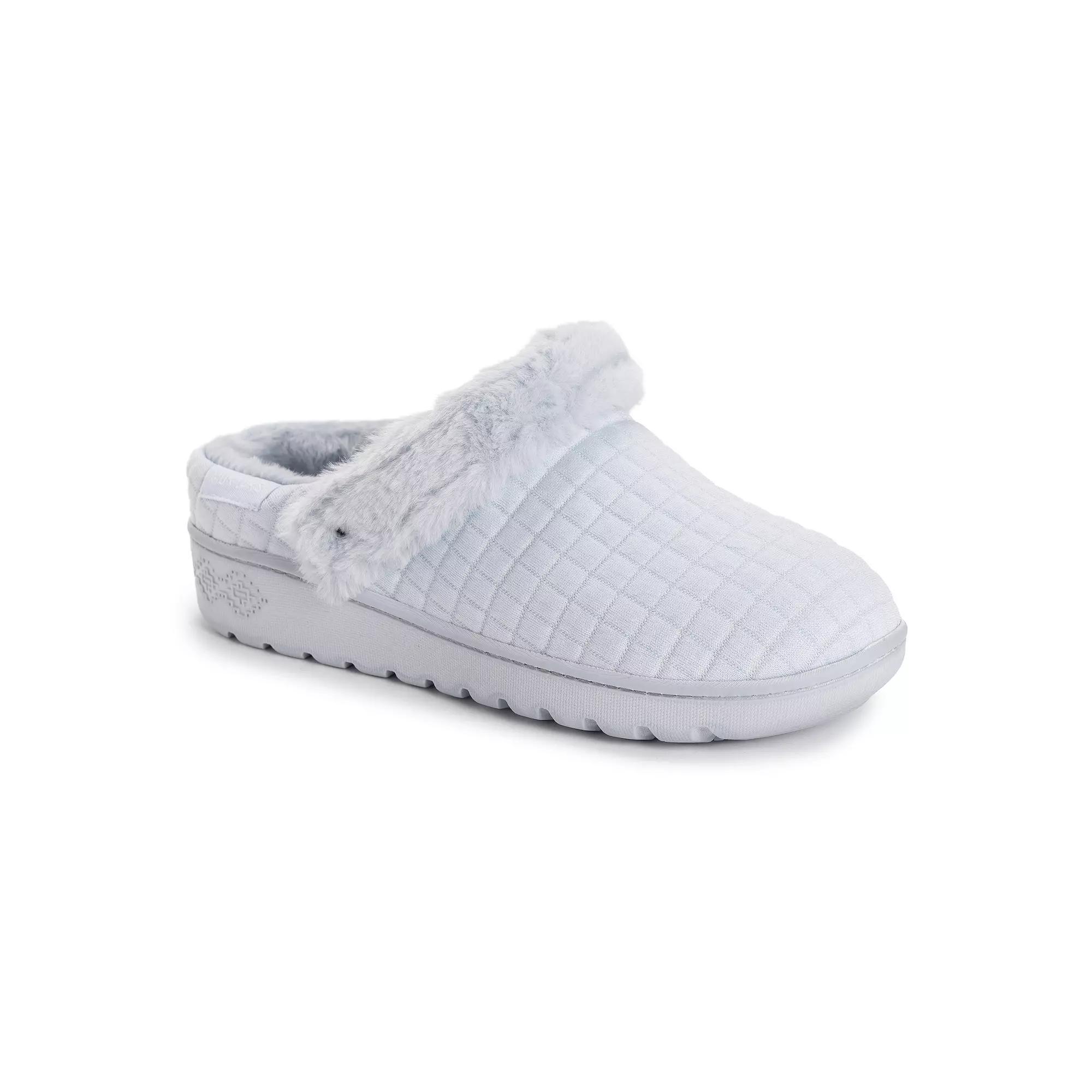 MUK LUKS Quianna Lori Womens Clogs White Blue Product Image