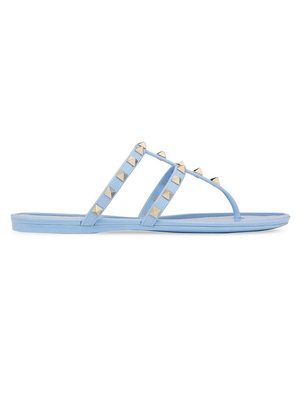 Valentino Garavani Womens Slip On Thong Embellished Sandals Product Image