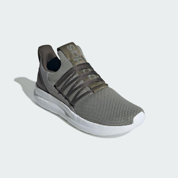 adidas Lite Racer Adapt 7.0 Men's Running Shoes, White Black Product Image