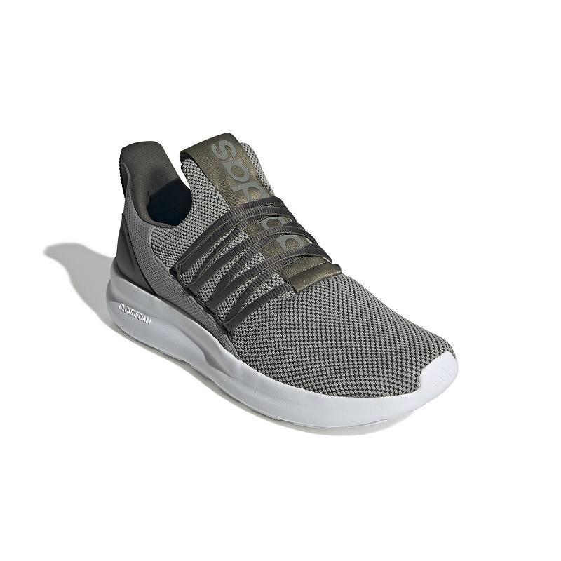 adidas Lite Racer Adapt 7.0 Men's Running Shoes, White Black Product Image