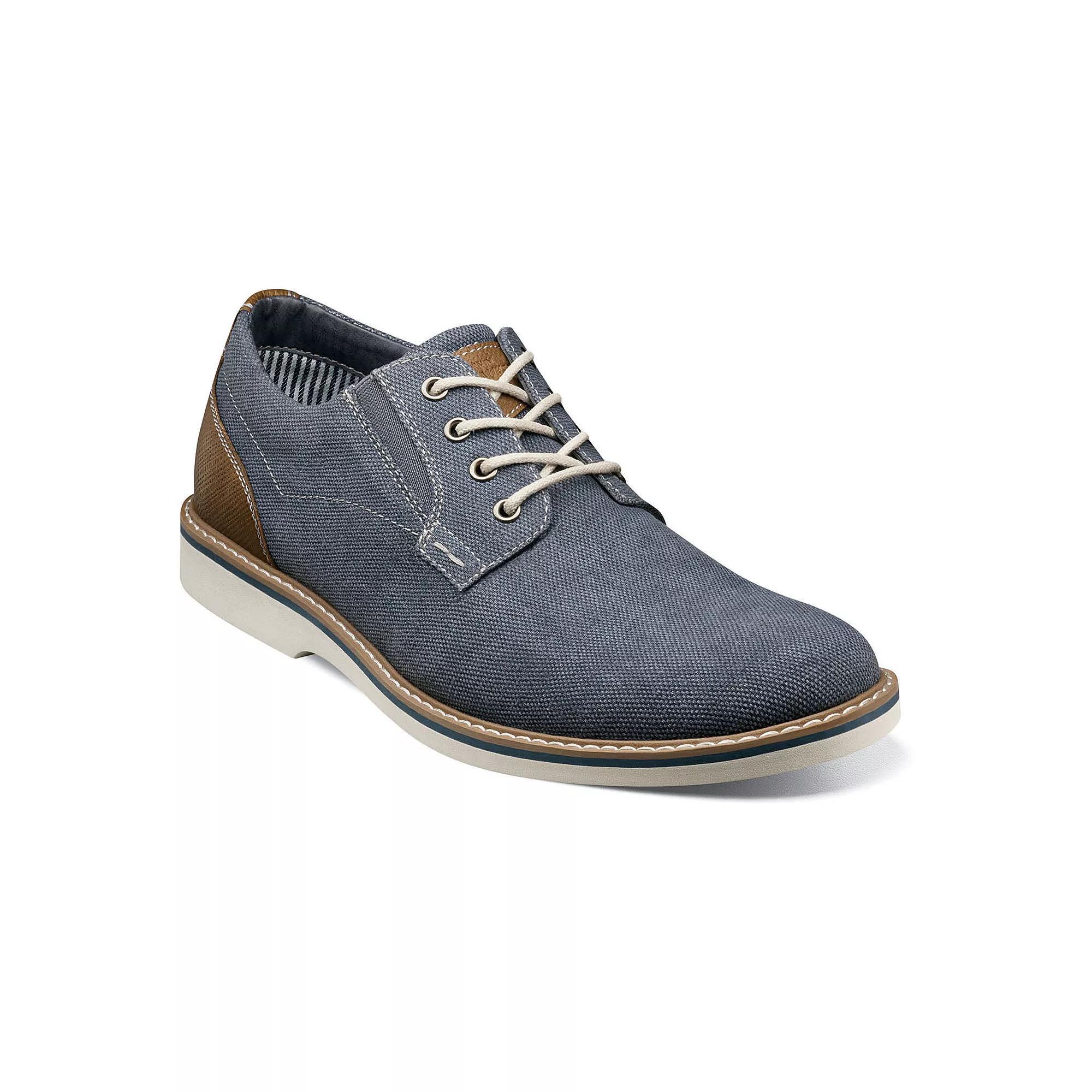 Nunn Bush® Barklay Men's Canvas Oxford Shoes, Size: 13 Wide, Dark Blue Light Blue Product Image