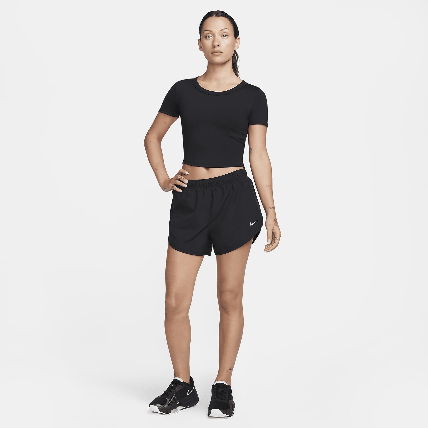Nike One Fitted Women's Dri-FIT Short-Sleeve Cropped Top Product Image