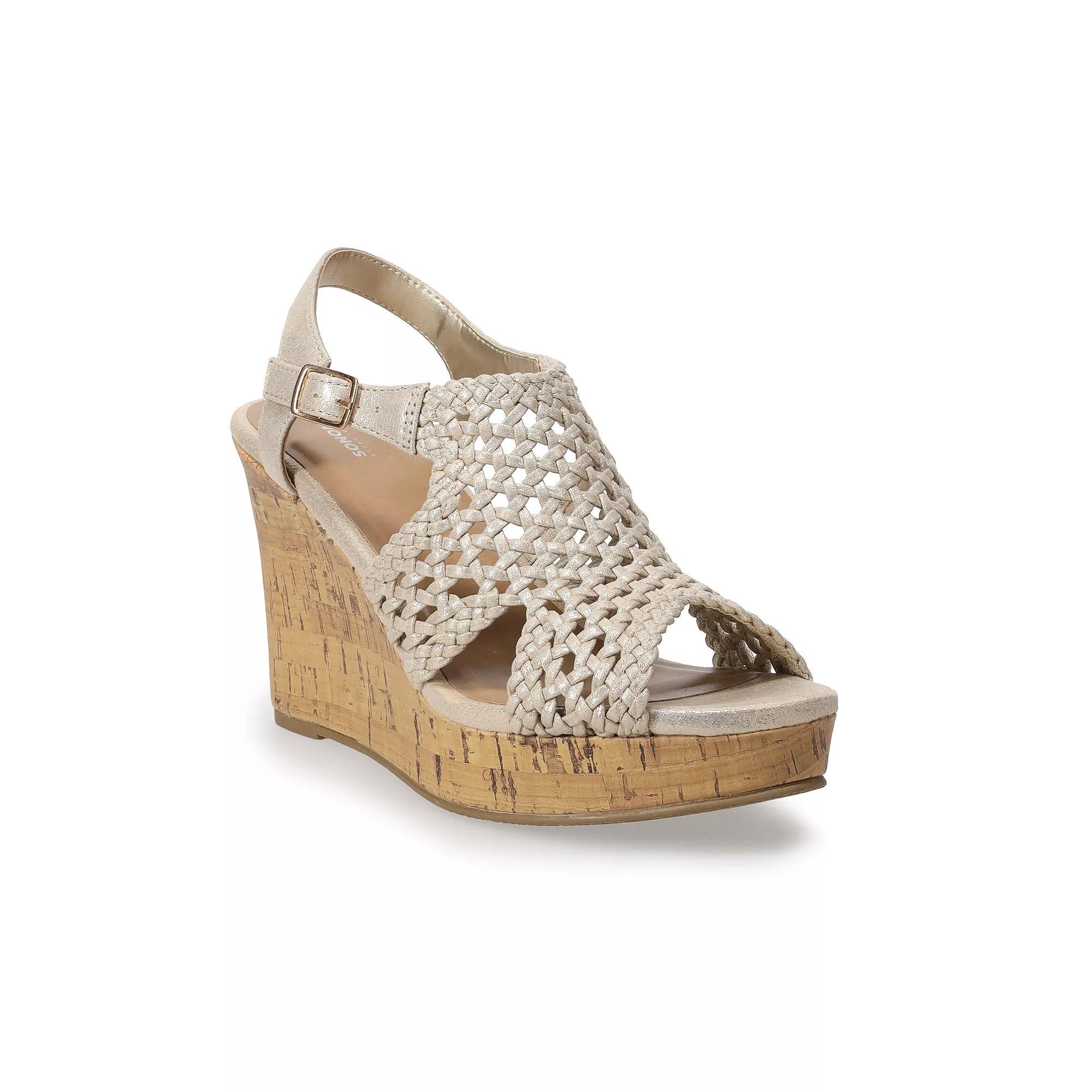 Sonoma Goods For Life® Taffy Women's Wedge Sandals, Size: 10, Grey Product Image
