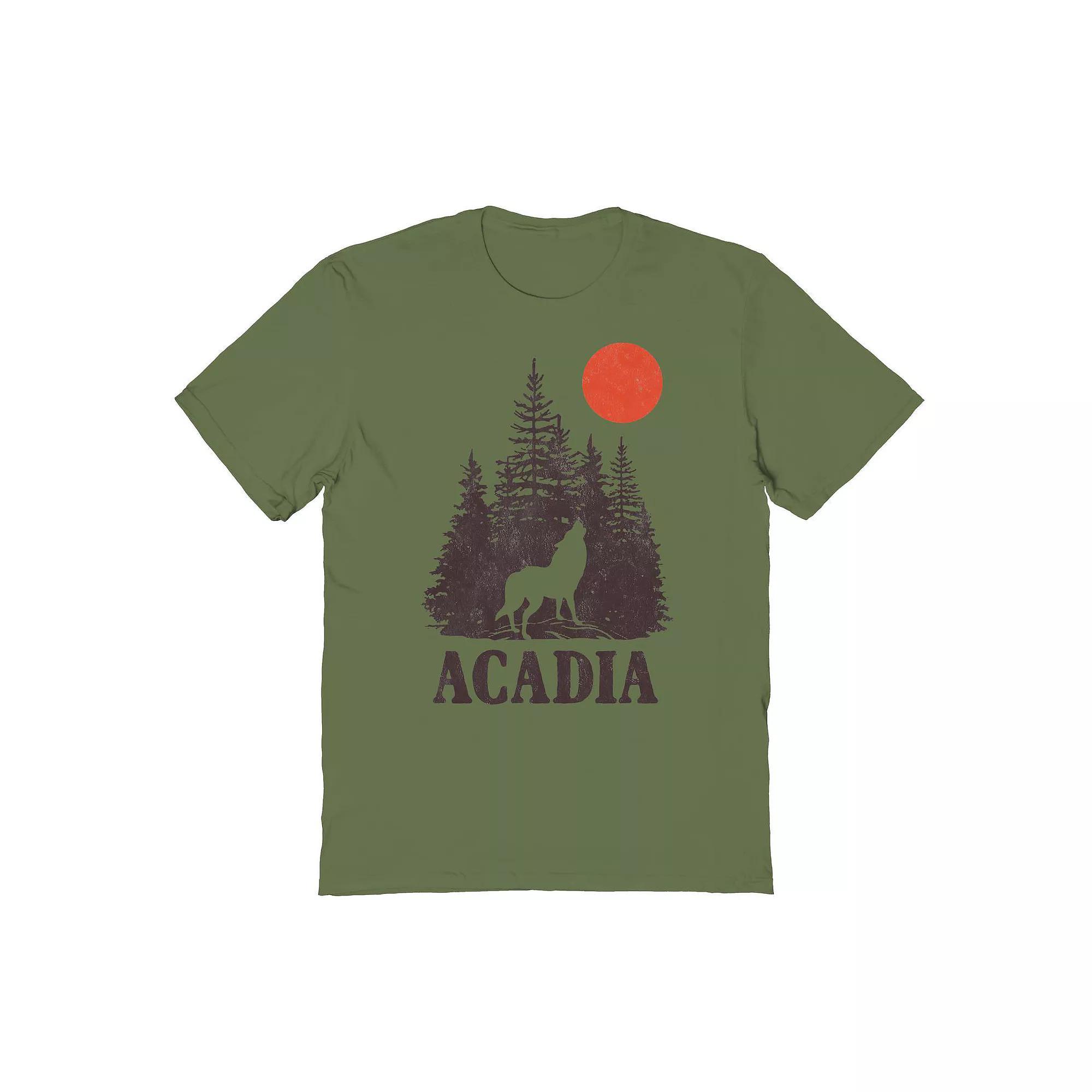 Men's COLAB89 by Threadless Tropical Sunset Sea Turtle Design Graphic Tee, Size: XL, Grey Product Image