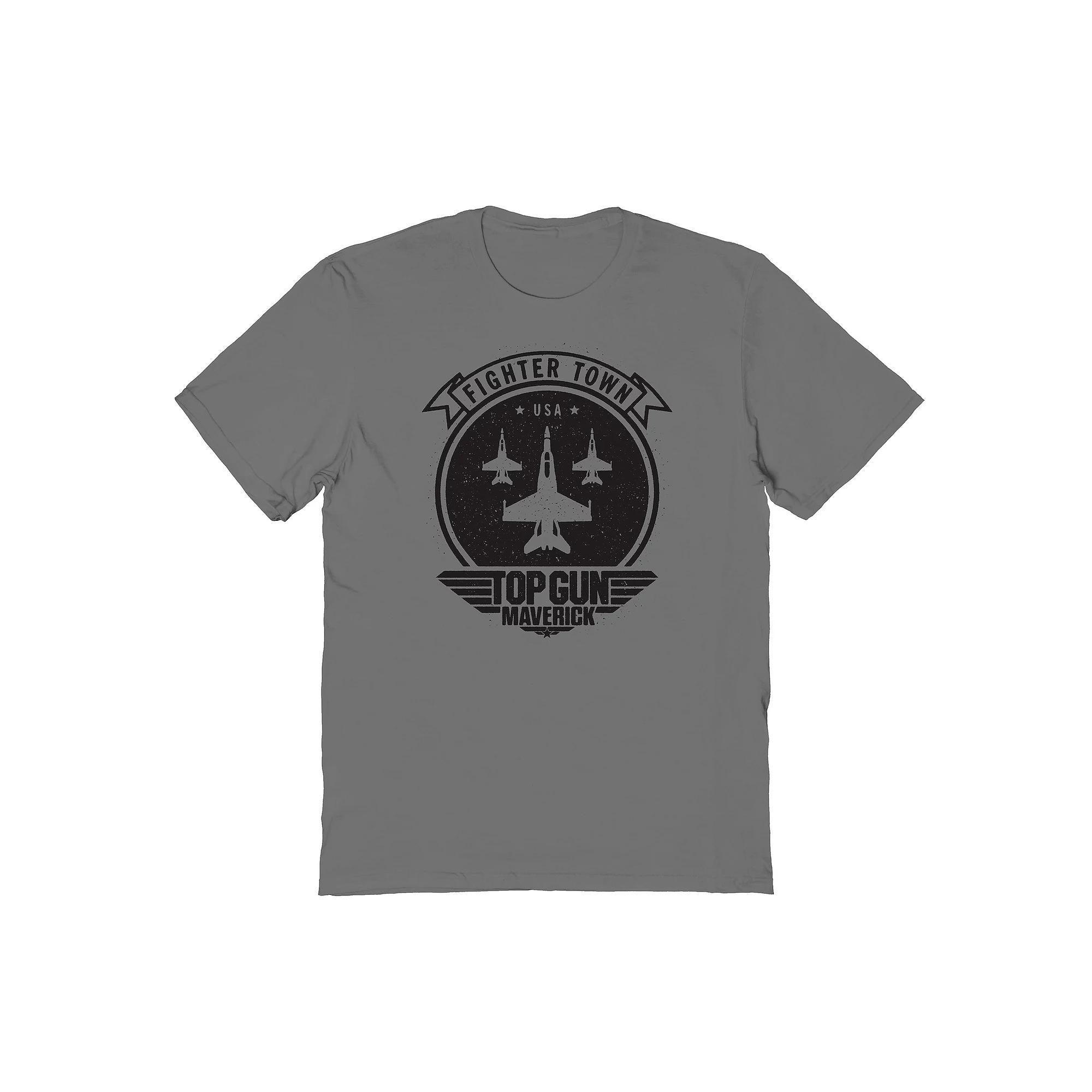 Men's Fighter Town Graphic Tee, Size: Large, Grey Product Image