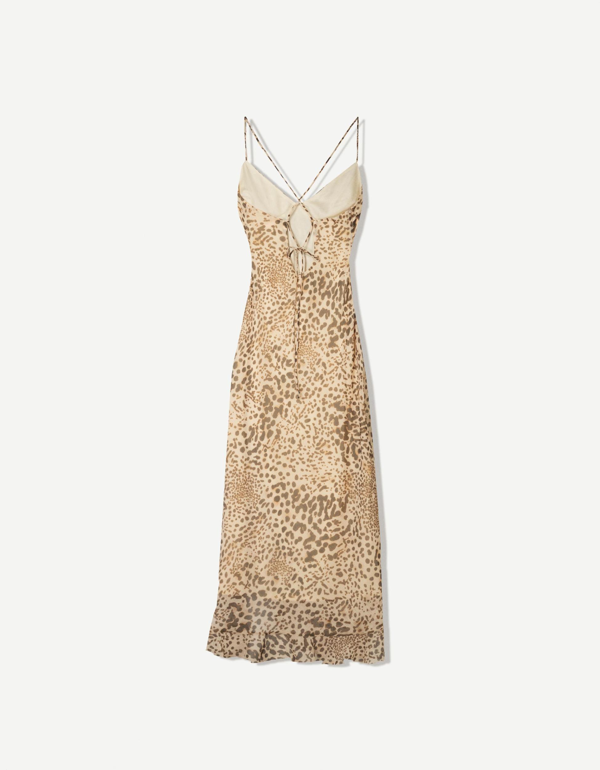 Animal print midi dress Product Image