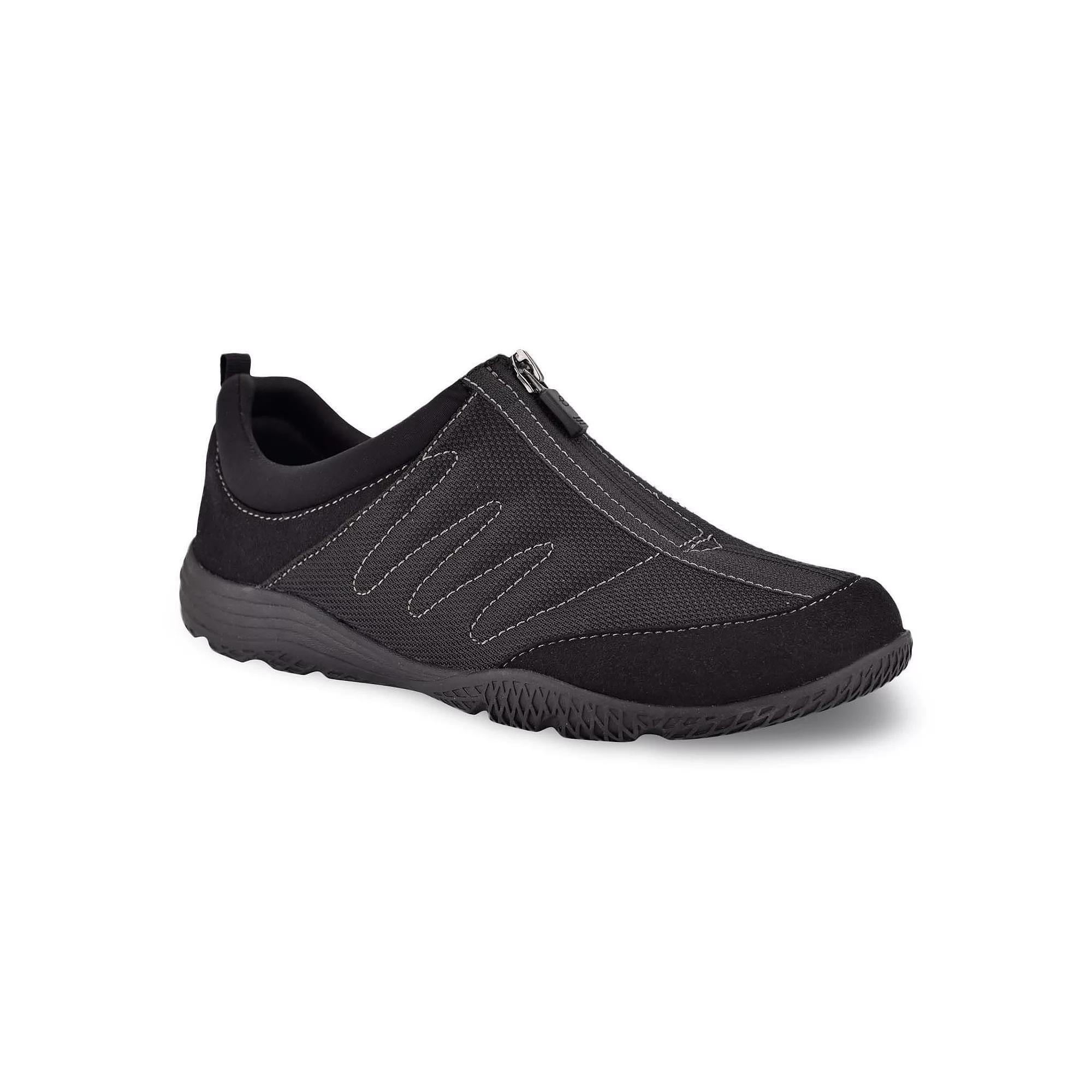 Easy Spirit Bestrong Women's Center Zip Sneakers, Size: 10, Black Product Image