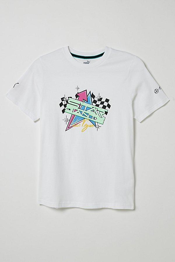 PUMA Mens PUMA Joshua Vides For Scuderia Ferrari MAPF1 T-Shirt - Mens Puma White Product Image