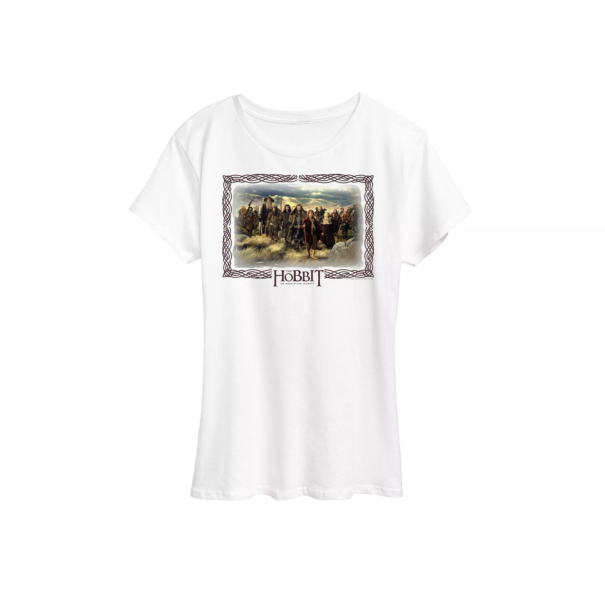 Womens The Hobbit Group Graphic Tee Product Image