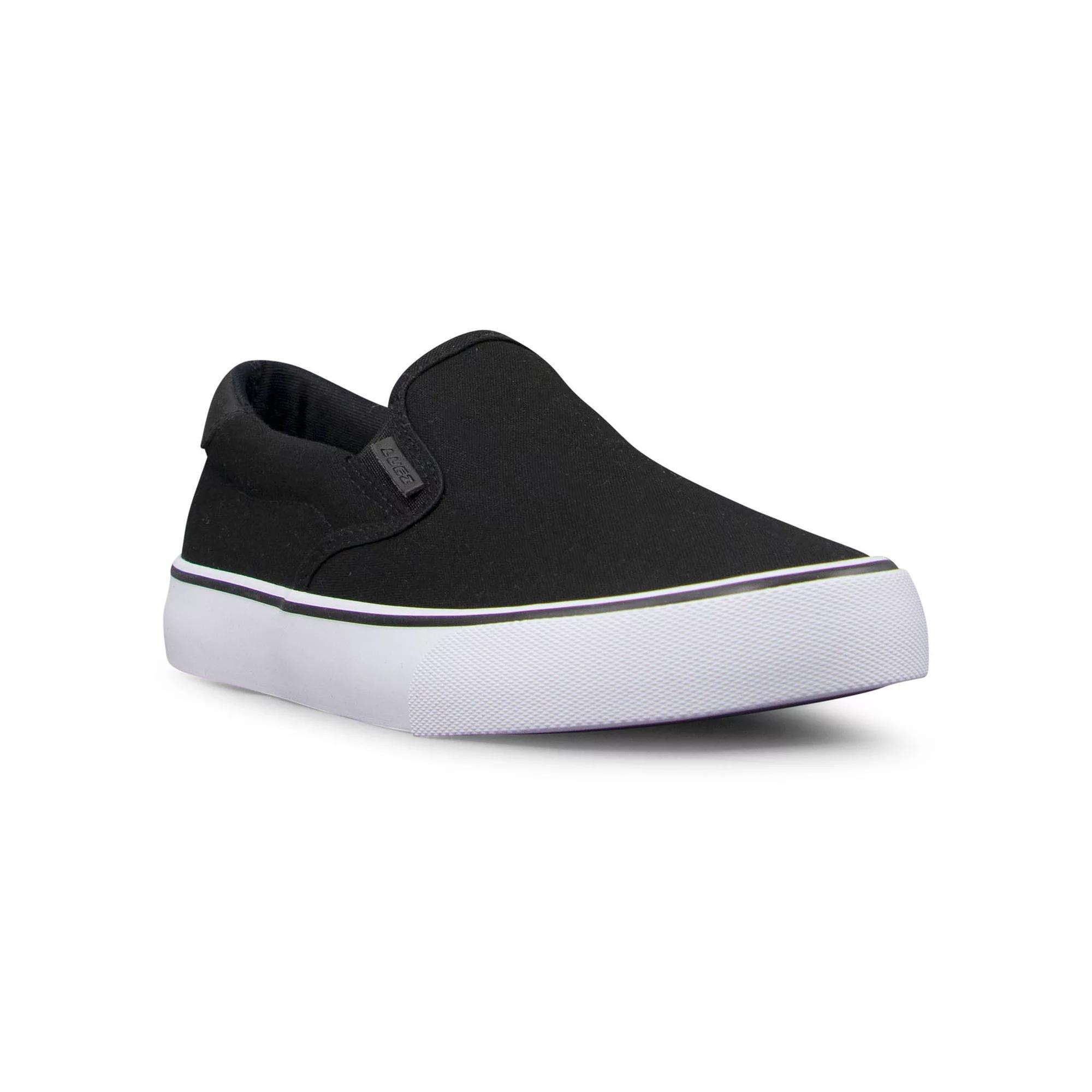Lugz Clipper Women's Slip-On Sneakers, Size: 5.5 Wide, Black White Stripe Product Image