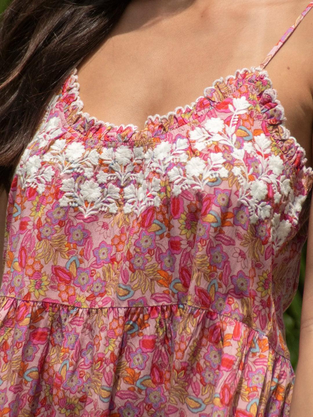 Harley Embroidered Mini Dress Product Image