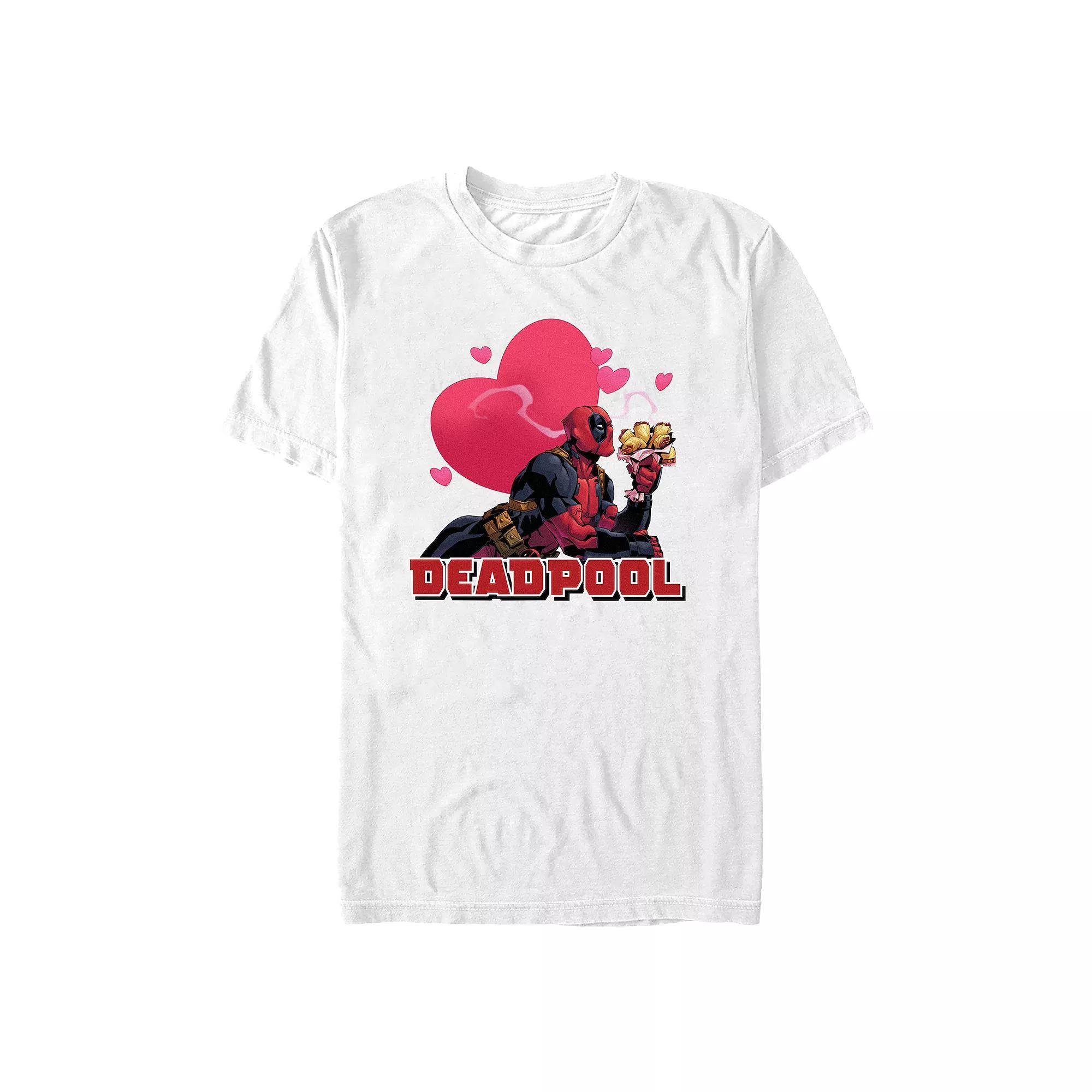 Men's Marvel Deadpool Love For Chimichangas Graphic Tee, Size: Small, White Product Image