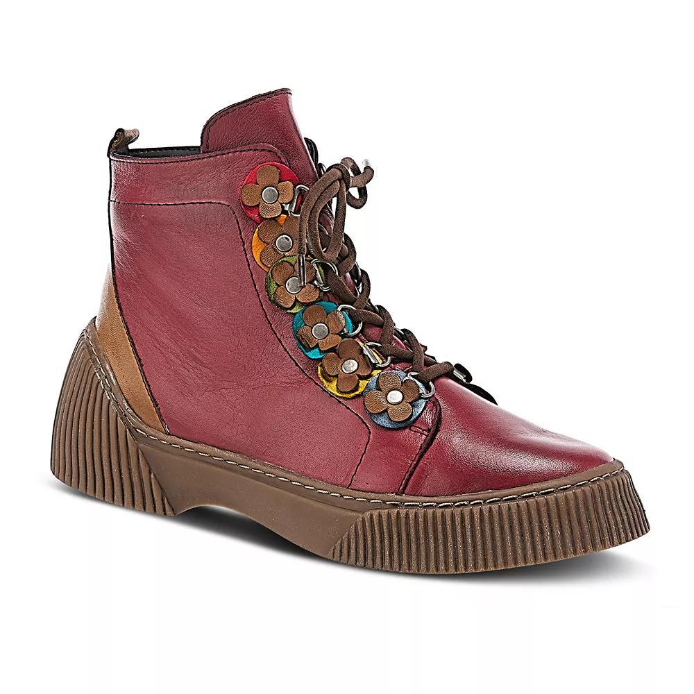 Spring Step Yeba Women's Leather Ankle Boots, Size: 40, Red Team Product Image