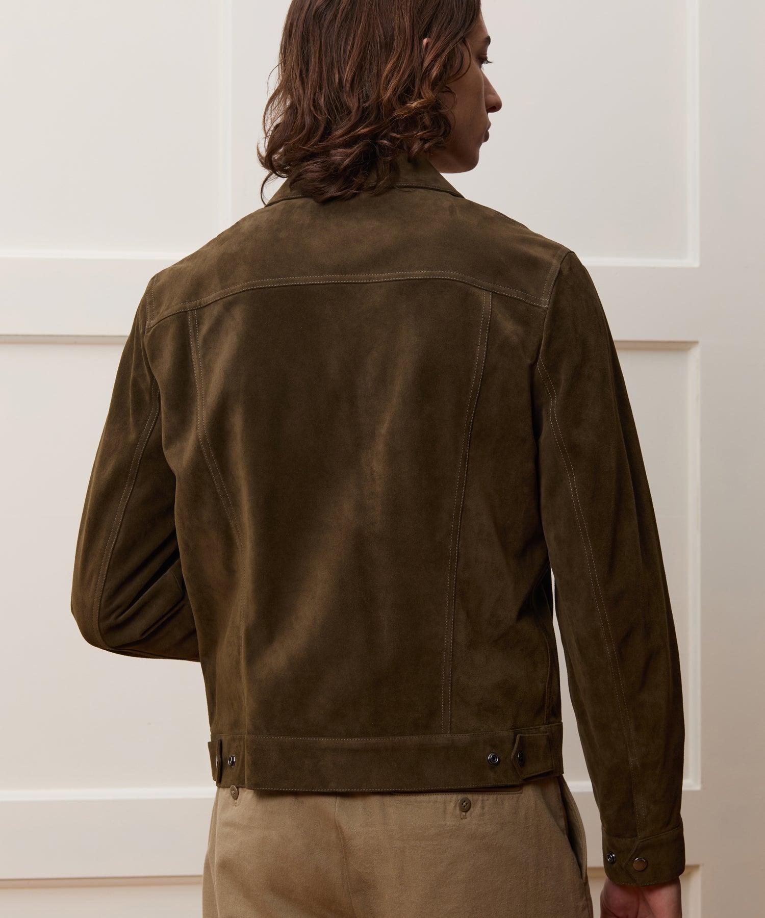 Italian Suede Snap Dylan Jacket Product Image