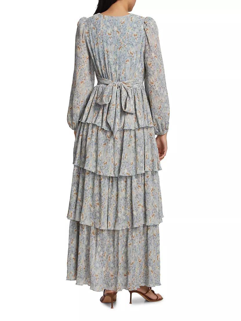 Sibylla Tiered Chiffon Dress Product Image
