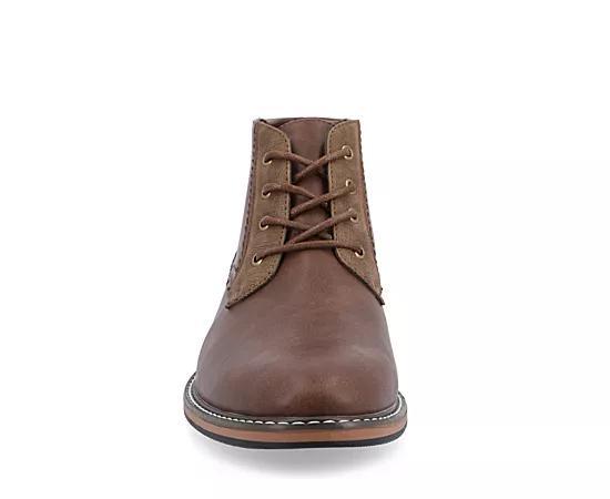 VANCE Franco Men's Plain Toe Chukka Boots, Size: 11 Wide, Brown Product Image
