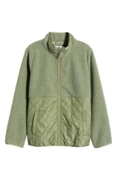 Tommy Bahama Quilted Faux Sherpa Sage Jacket Product Image