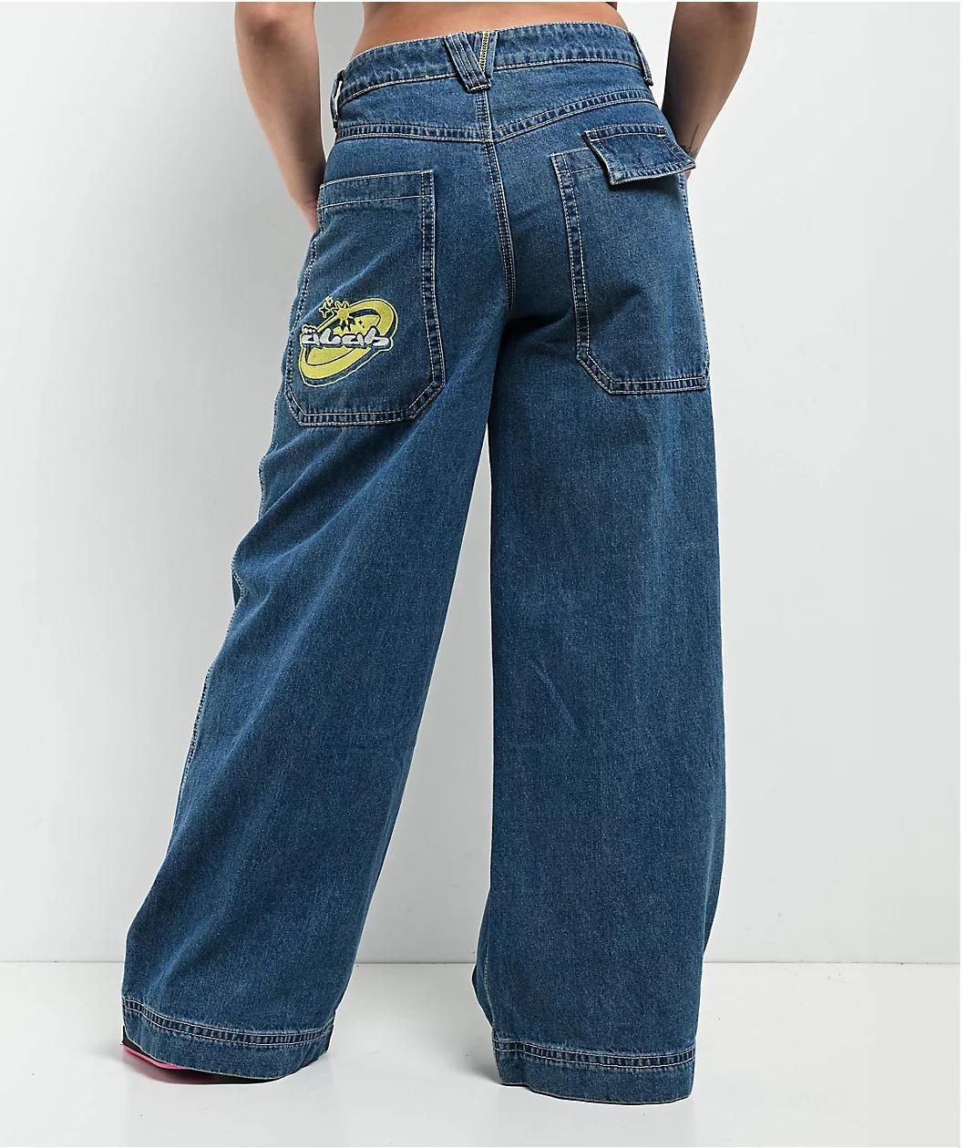A.LAB Analog Bitmap Log On Raver Denim Jeans Product Image