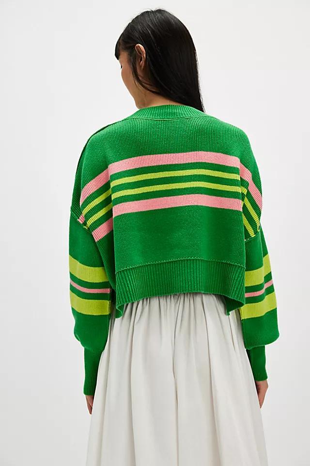 Easy Street Stripe Crop Pullover Product Image