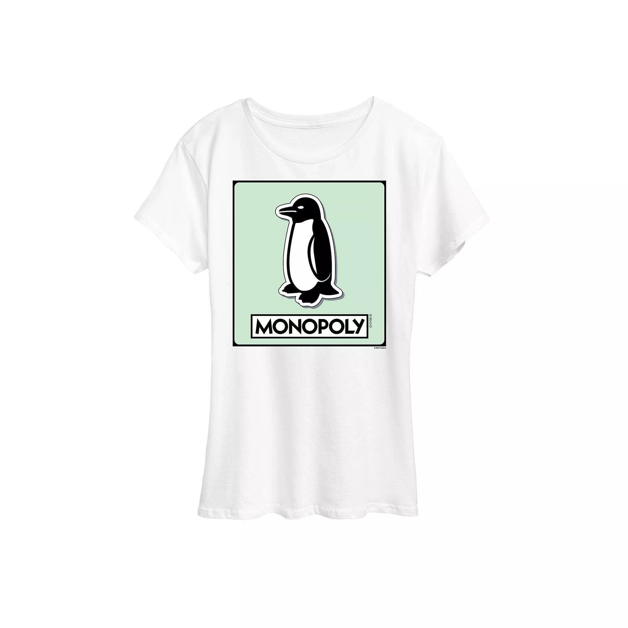 Womens Monopoly Penguin Game Token Graphic Tee by Hasbro Product Image