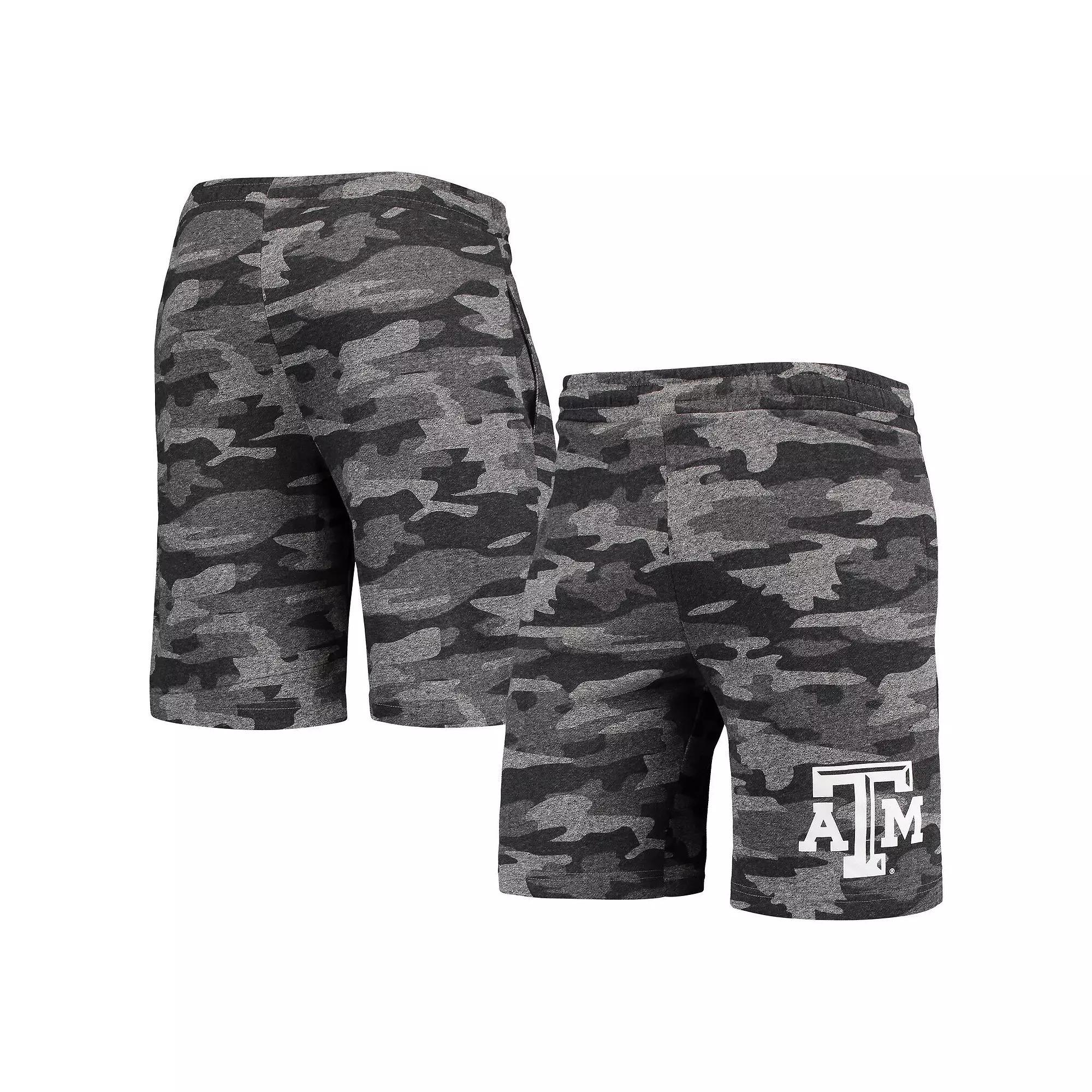 Men's Concepts Sport Charcoal/Gray Texas A&M Aggies Camo Backup Terry Jam Lounge Shorts, Size: XL Product Image