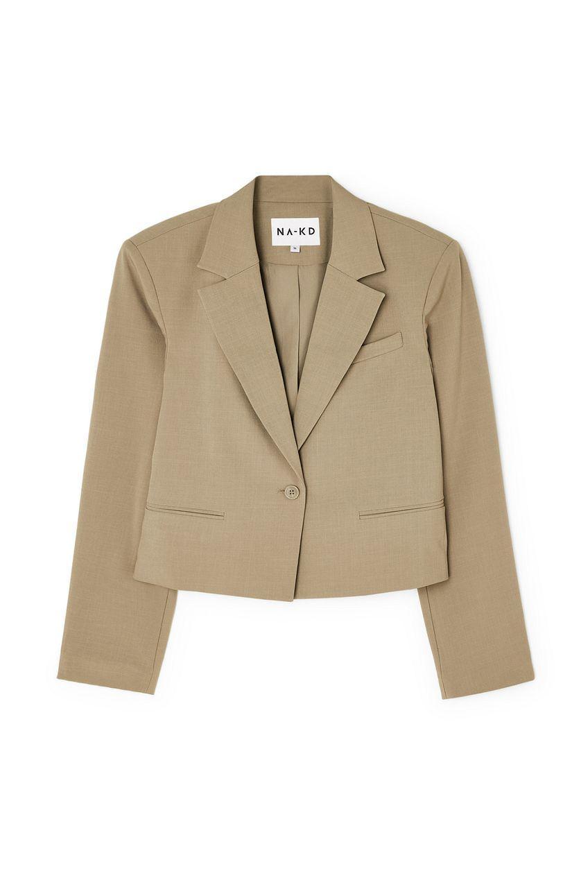 Short Tailored Straight Blazer Product Image