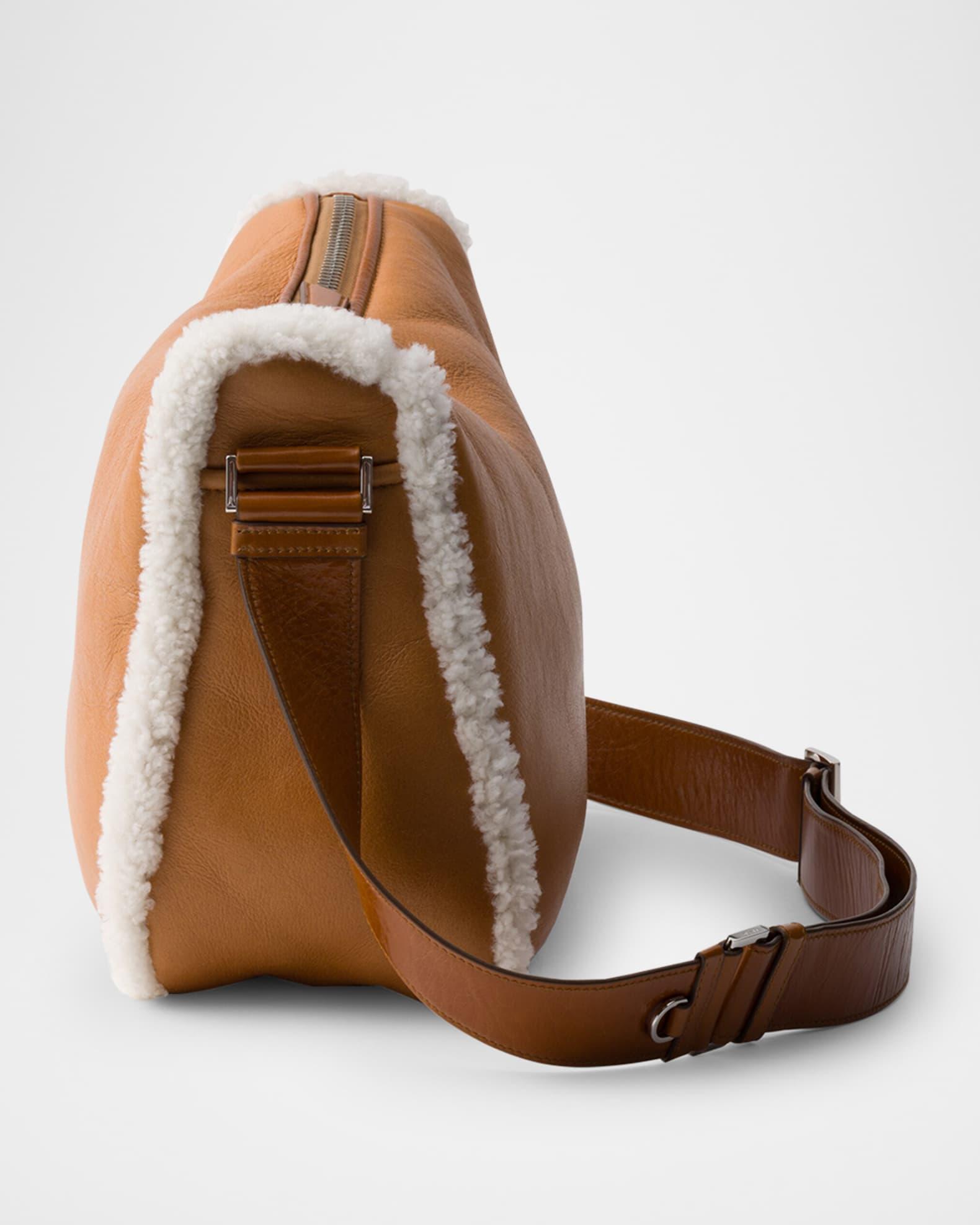 Men's Lamb Shearling Shoulder Bag Product Image
