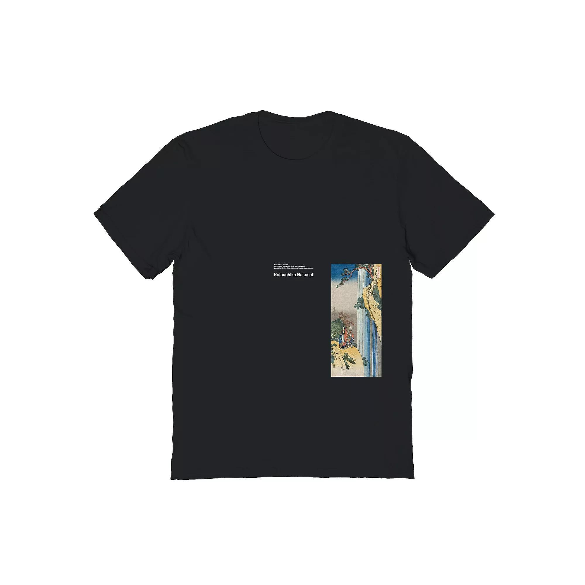 Men's APOH - Hokusai Katsushika Graphic Tee, Size: Medium, Black Product Image
