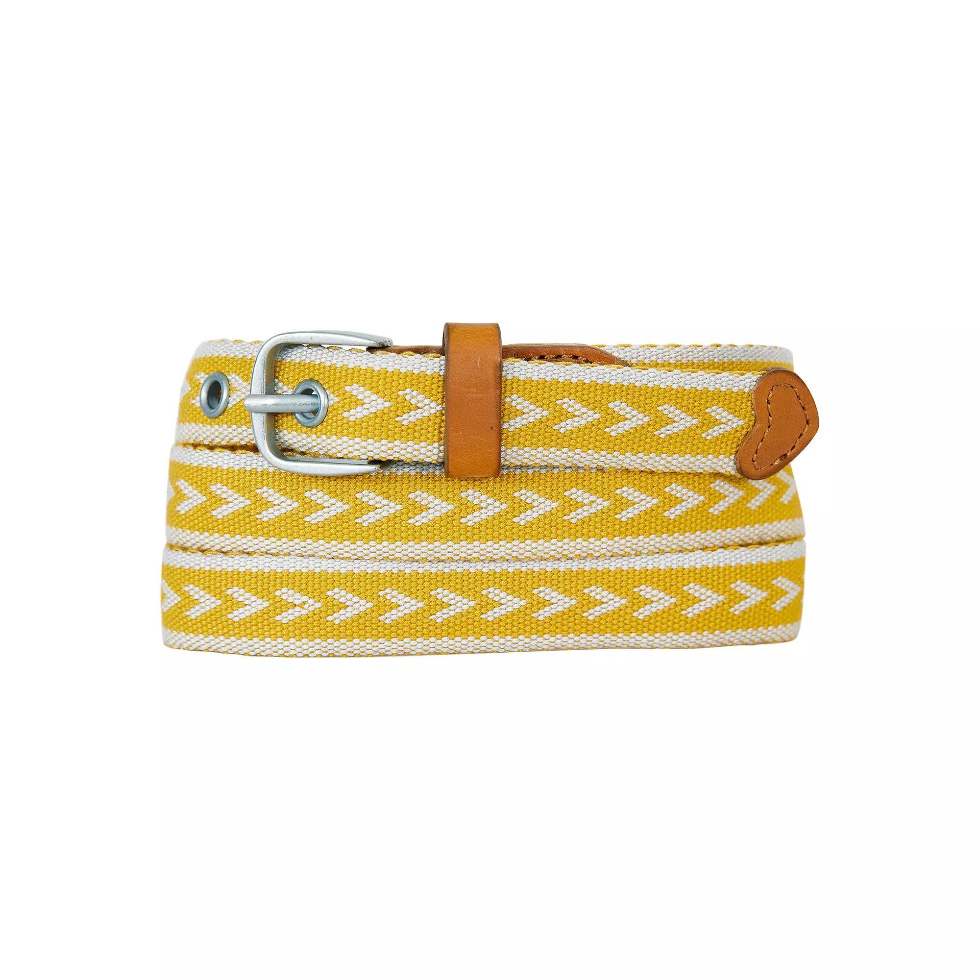 Women's Eddie Bauer 0.8-in. Cascade Woven Belt, Size: Large, Dark Marigold Product Image