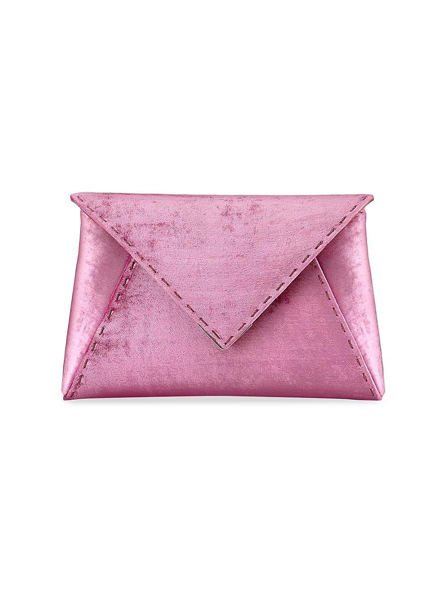 Womens Lee Pouchet Small Crushed Velvet with Gold Hardware Product Image
