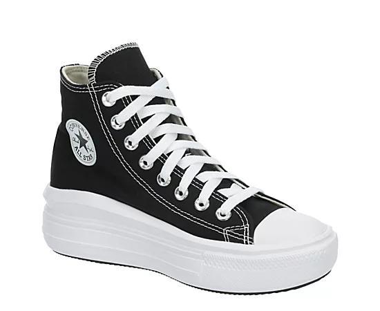 Converse Chuck Taylor All Star Move Women's High-Top Platform Sneakers, Size: 9, Black White Product Image