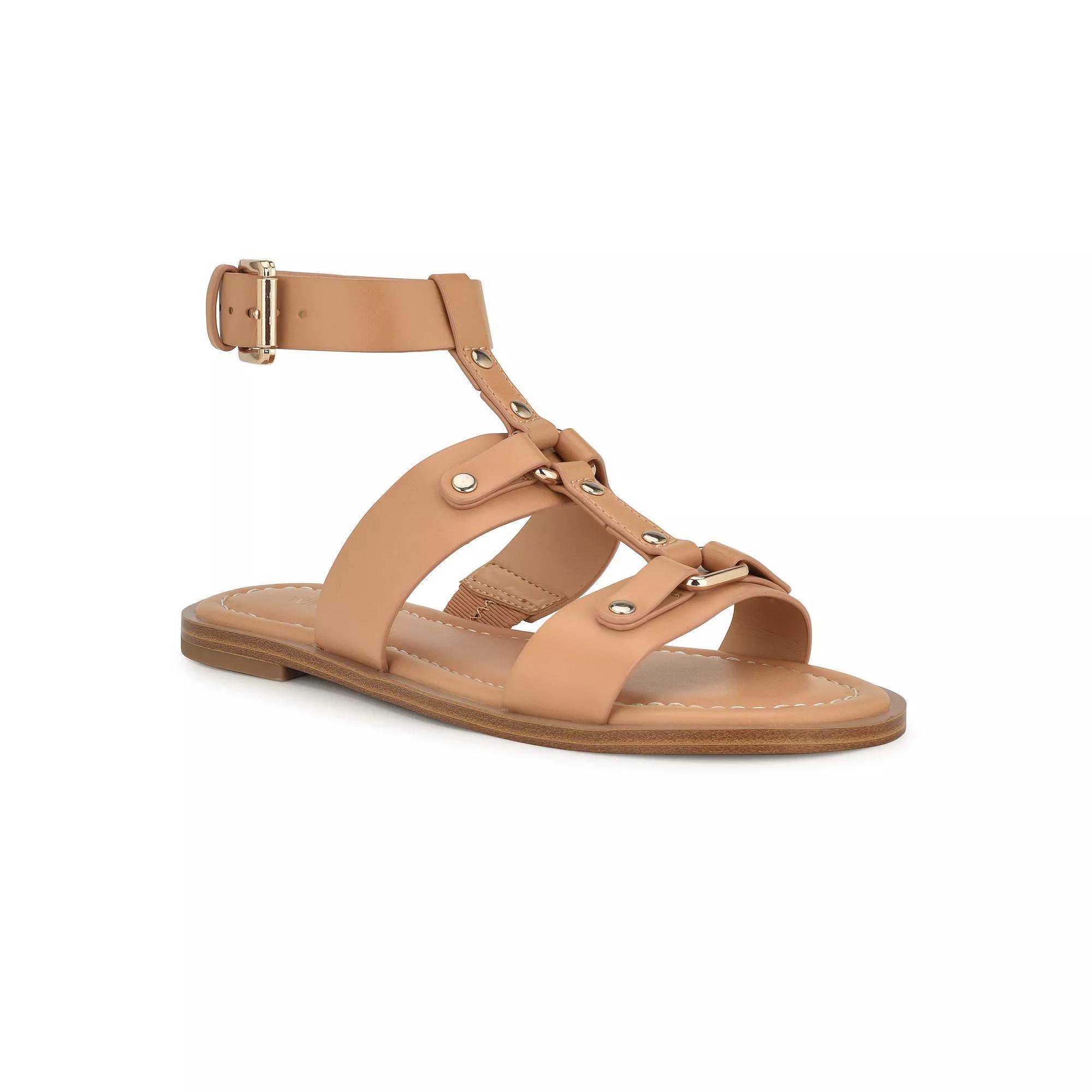 Nine West Jouise Women's Round Toe Casual Flat Sandals, Size: 11, Light Natural Product Image