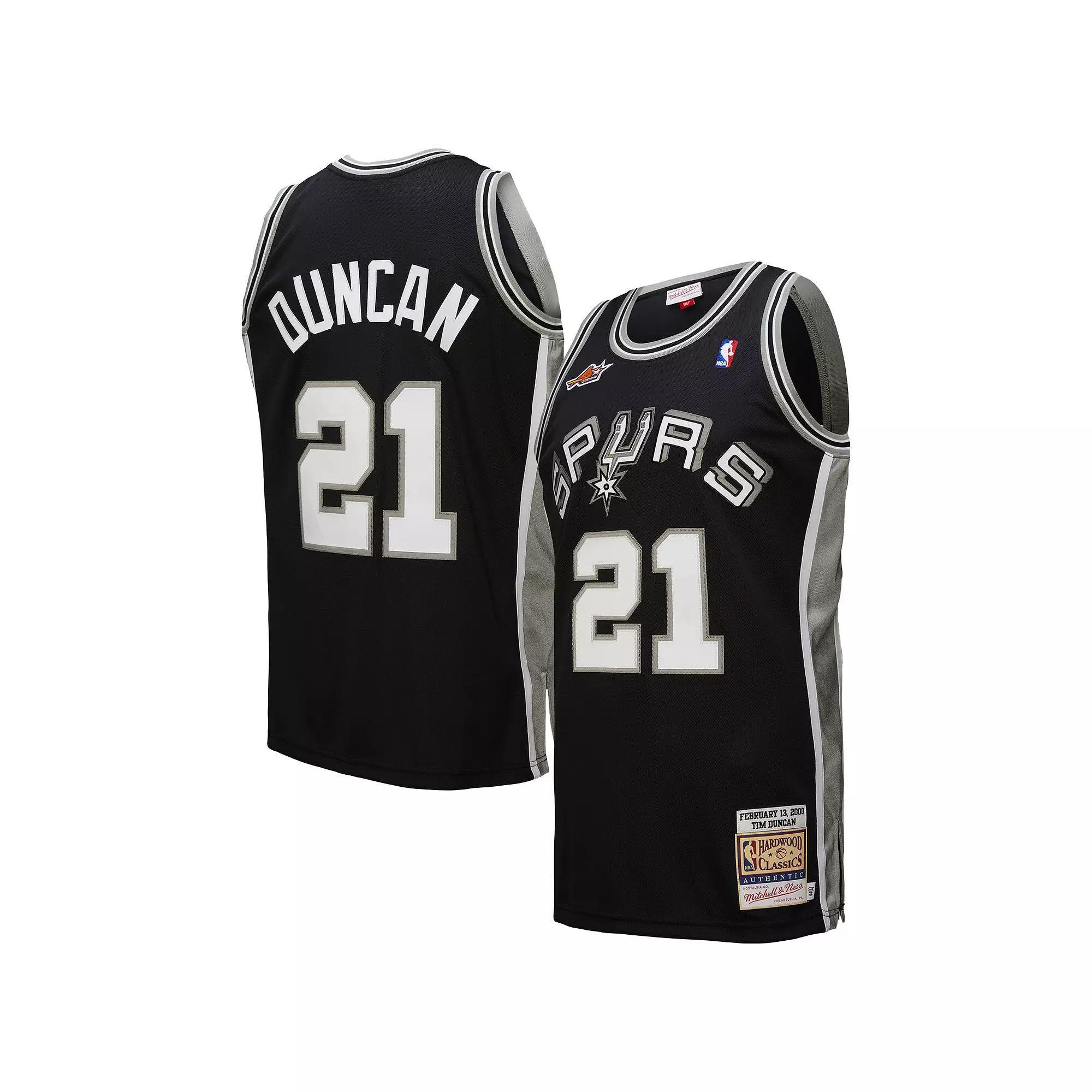 Men's Mitchell & Ness Tim Duncan Black San Antonio Spurs 2000 NBA All-Star Game Authentic Jersey, Size: Large Product Image